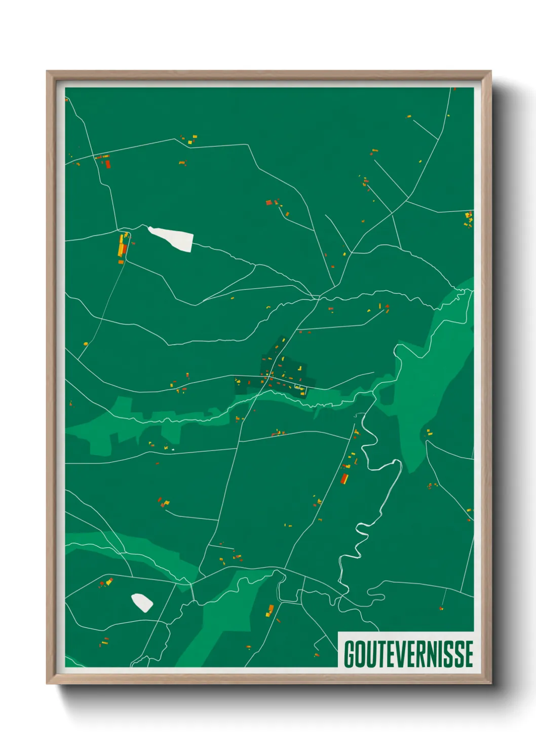 Une affiche de carte sur Goutevernisse