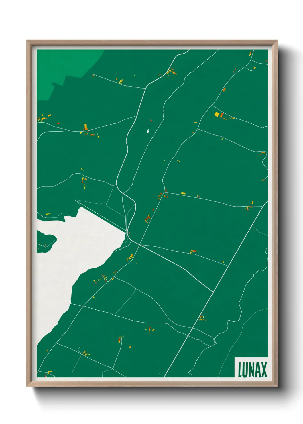 Une affiche de carte sur Lunax