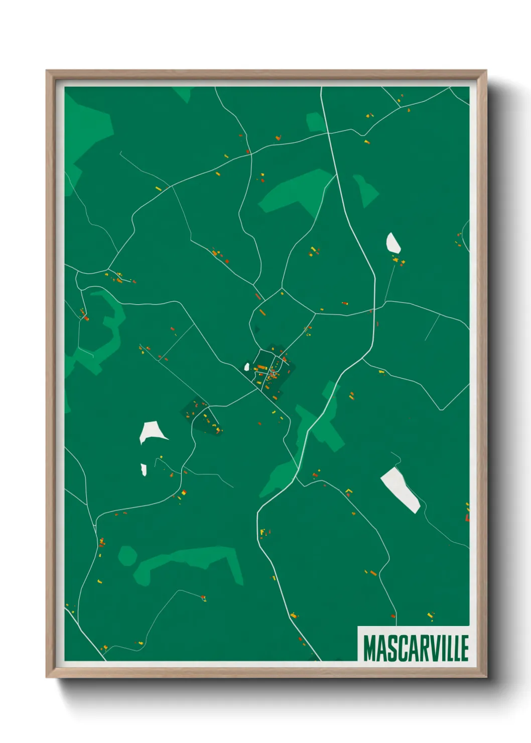 Une affiche de carte sur Mascarville