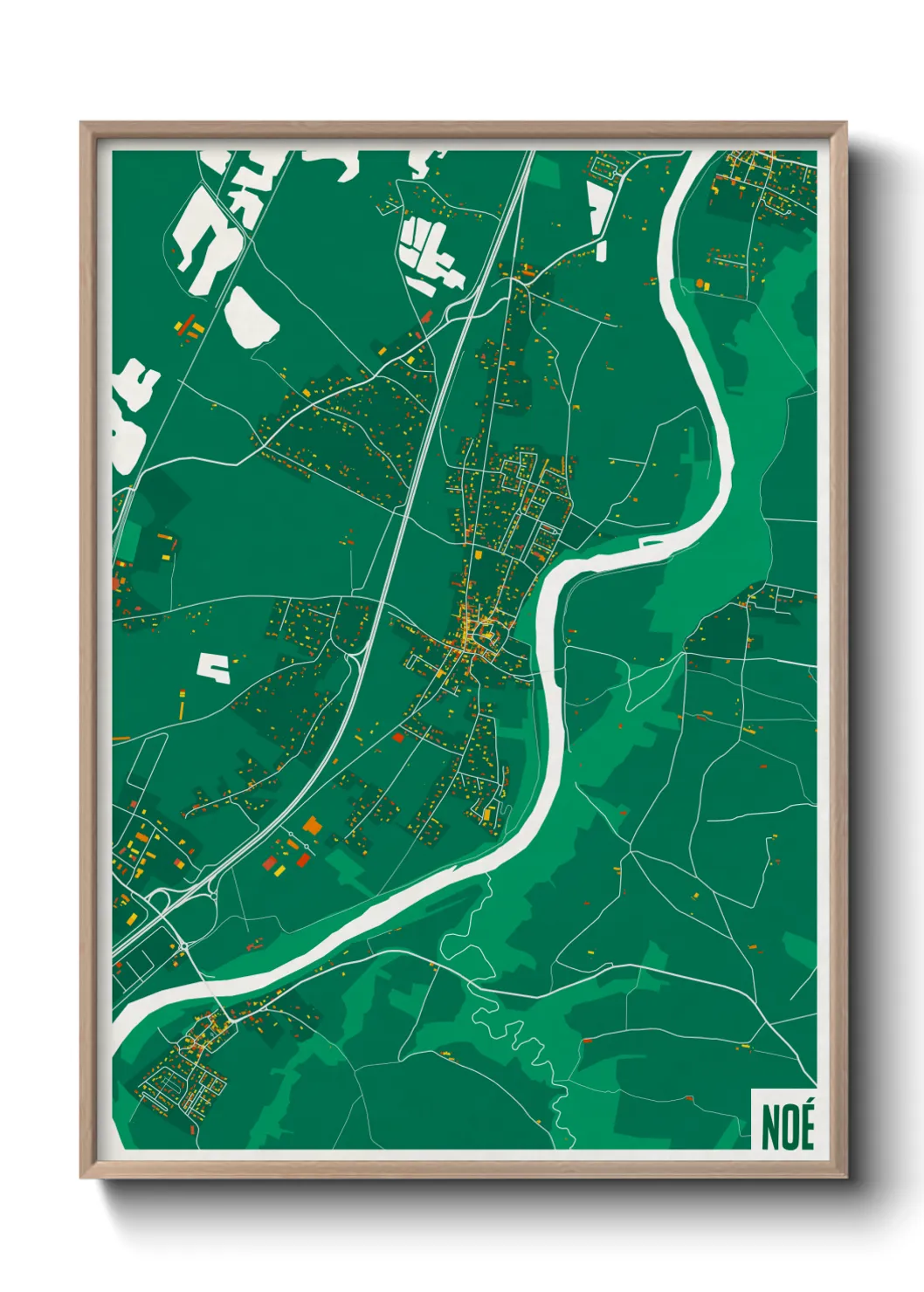 Une affiche de carte sur Noé