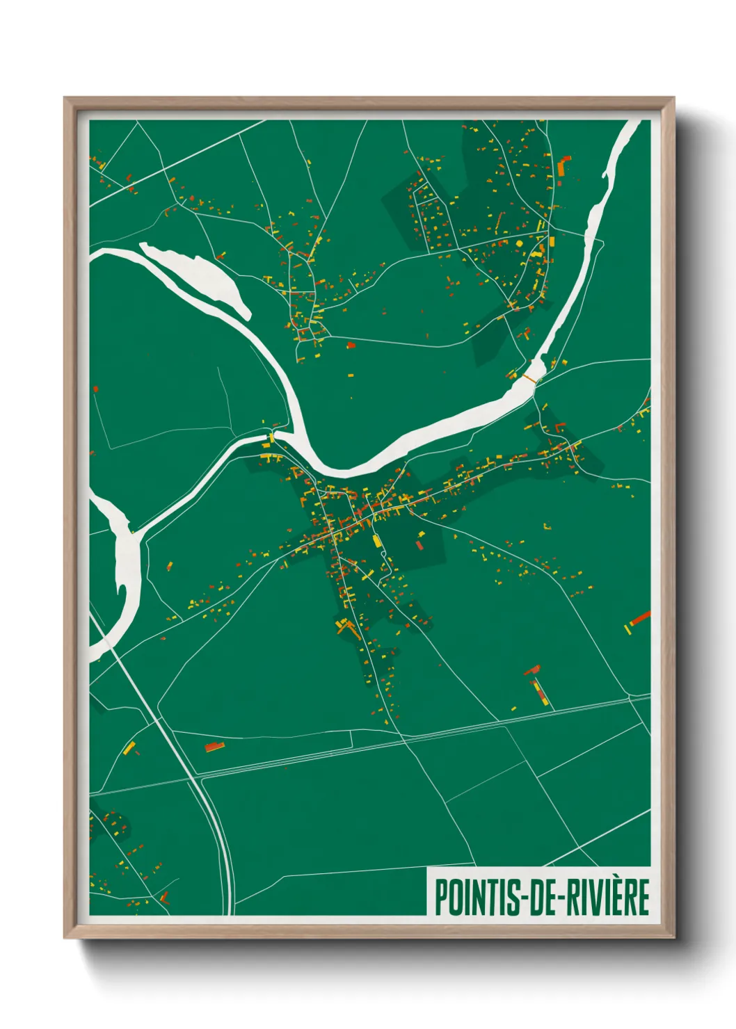 Une affiche de carte sur Pointis-de-Rivière