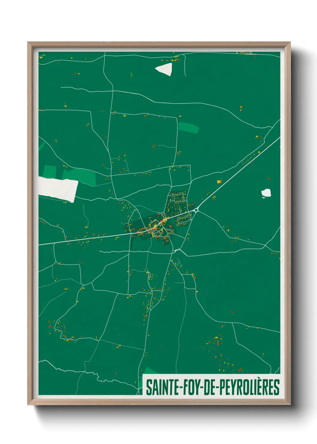 Un poster carteSainte-Foy-de-Peyrolières