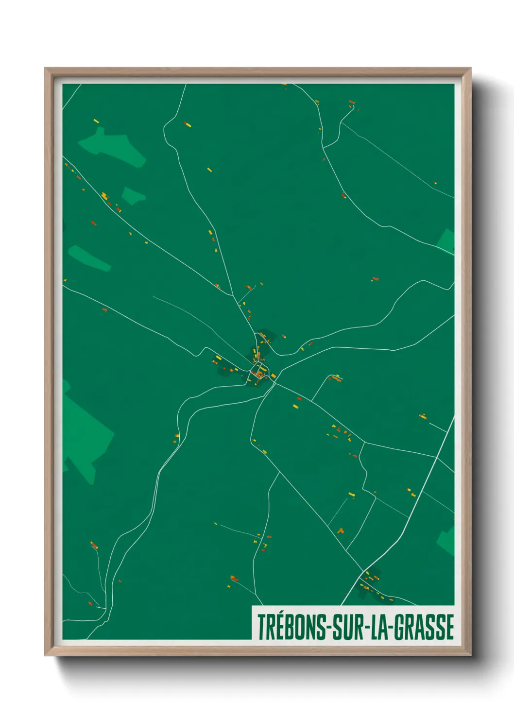 Une affiche de carte sur Trébons-sur-la-Grasse