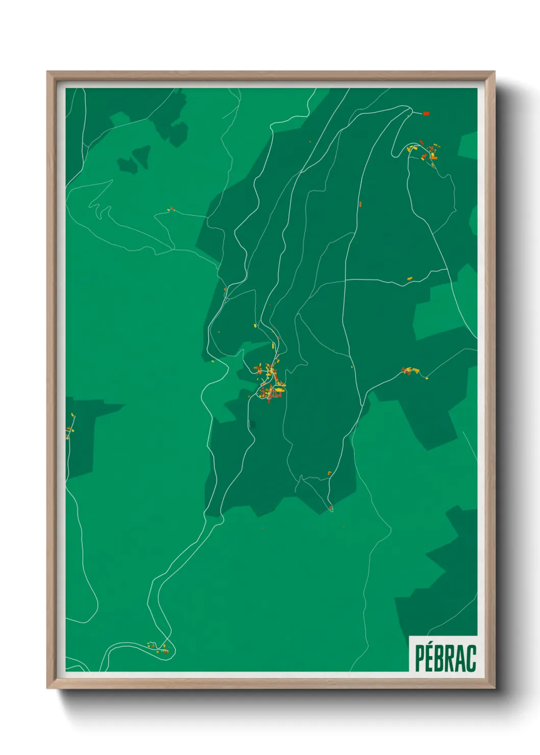 Un poster cartePébrac