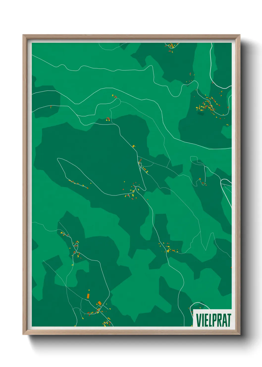 Une affiche de carte sur Vielprat