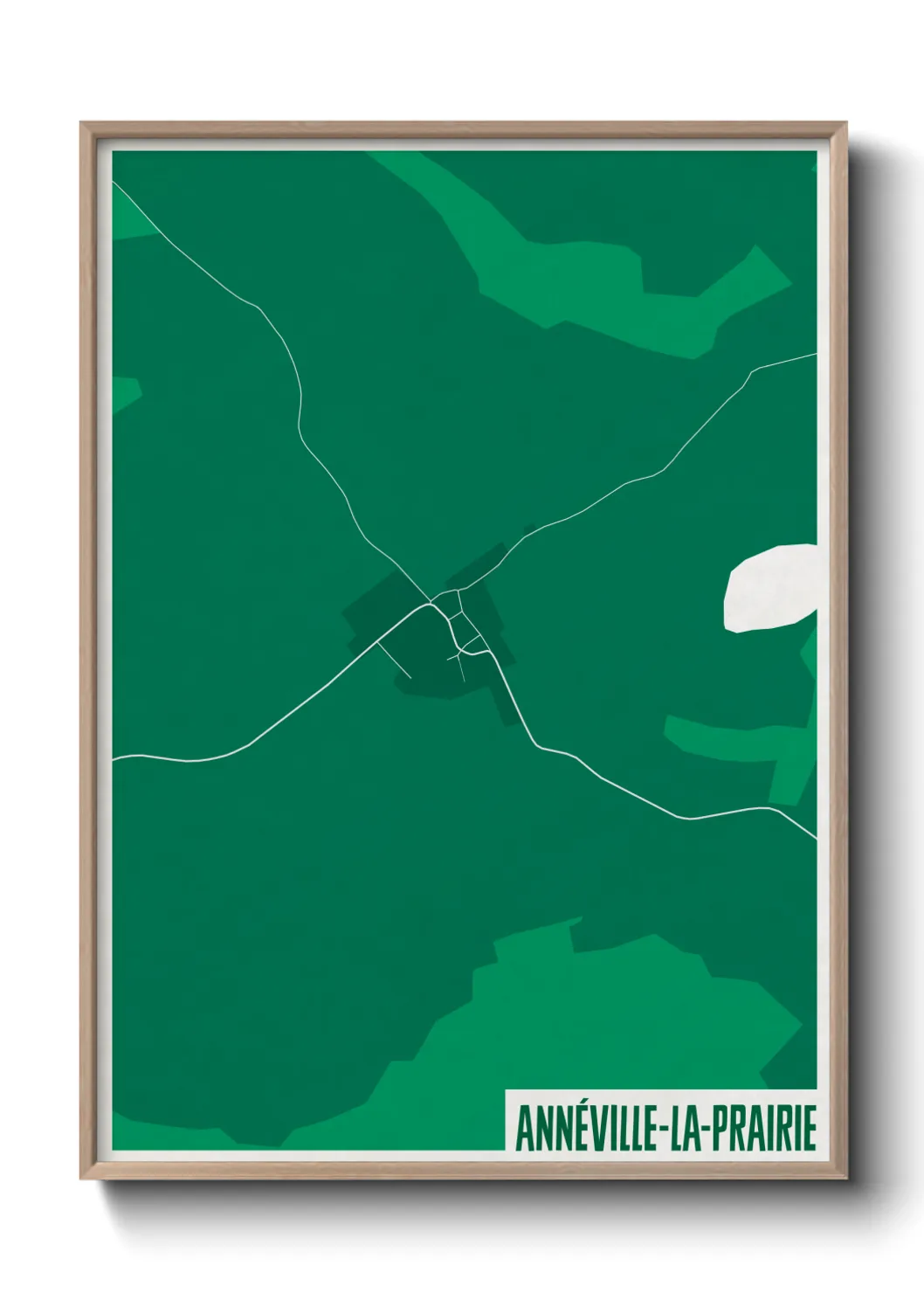 Une affiche de carte sur Annéville-la-Prairie