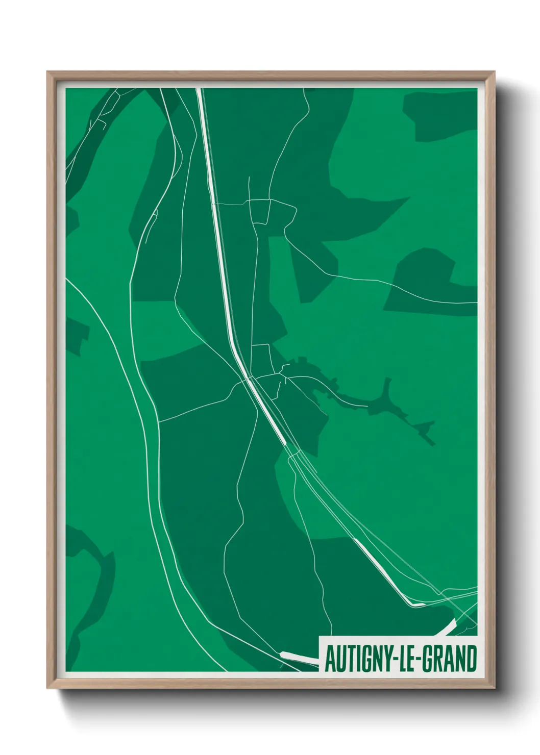 Un poster carteAutigny-le-Grand