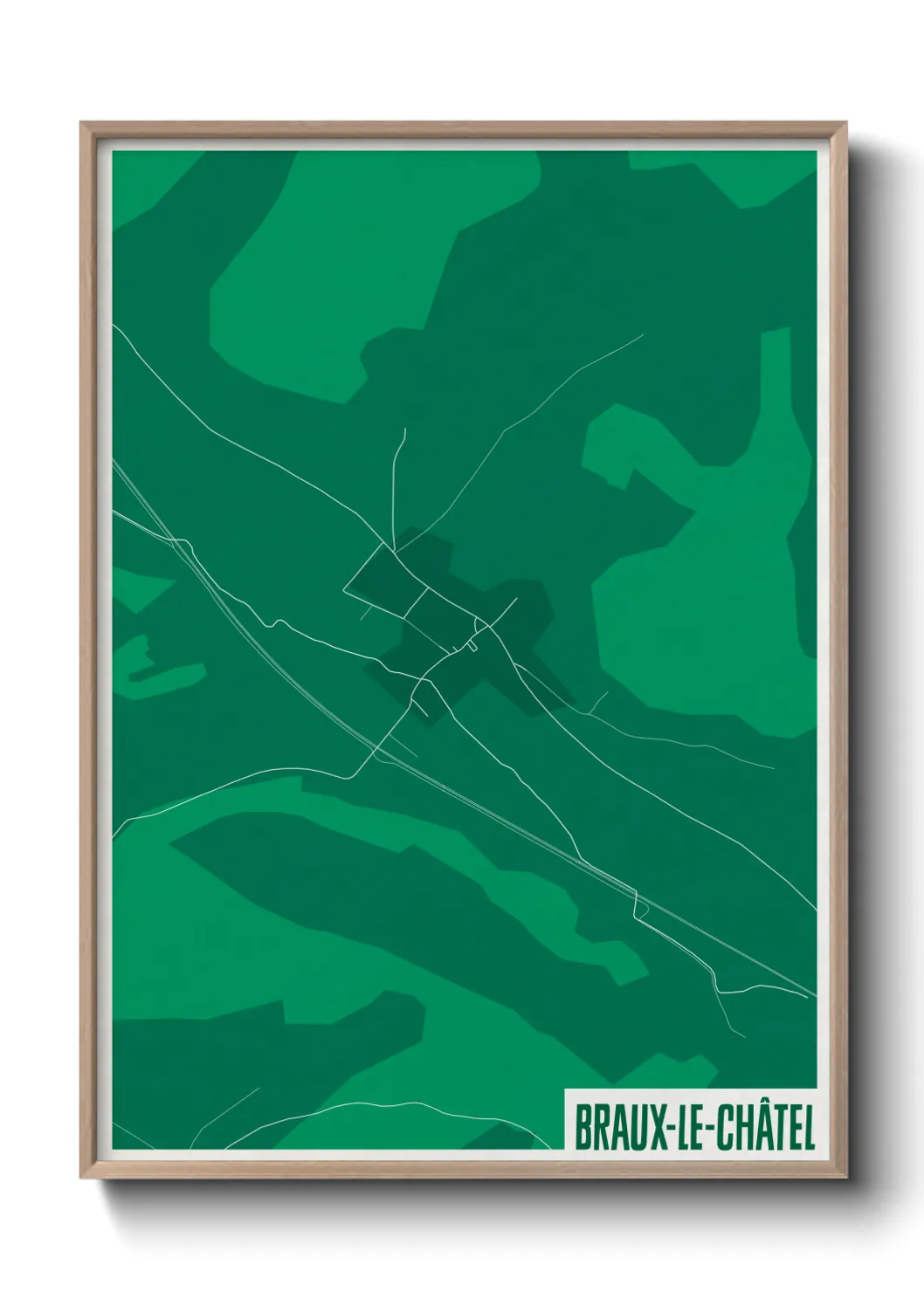 Un poster carteBraux-le-Châtel