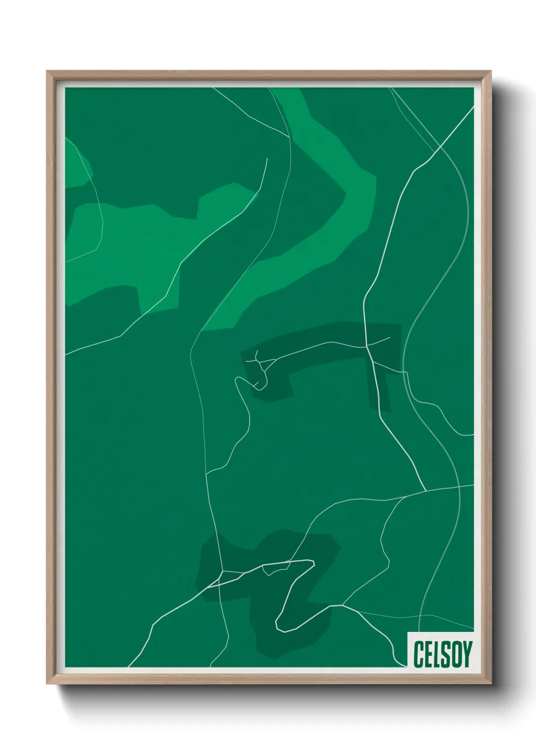 Une affiche de carte sur Celsoy