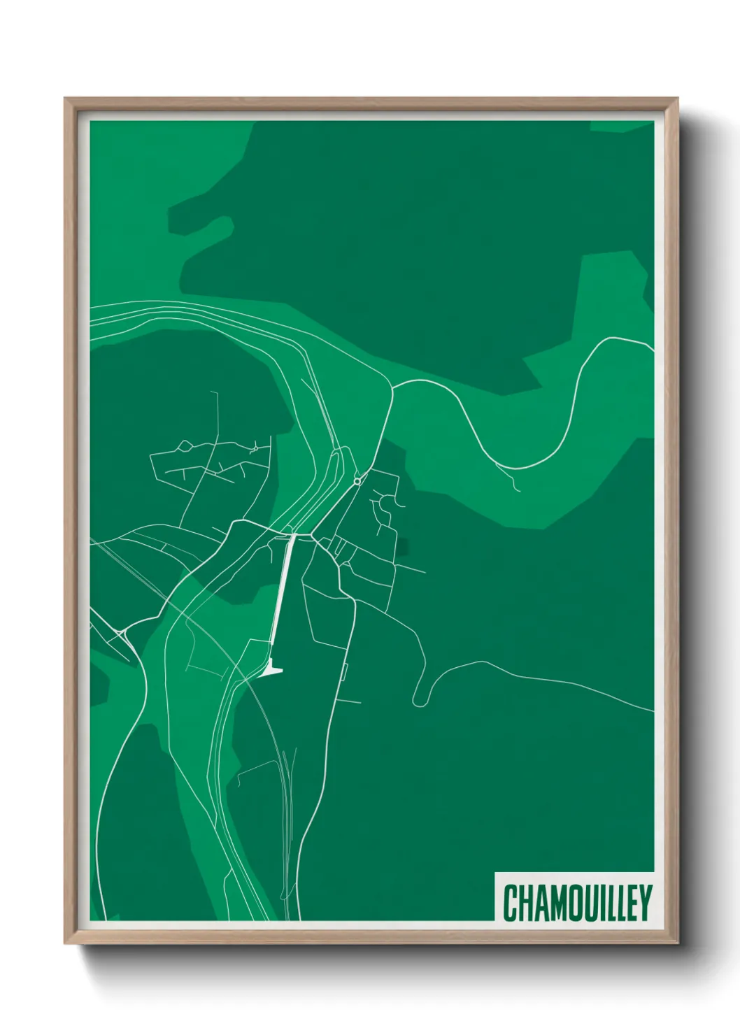 Une affiche de carte sur Chamouilley