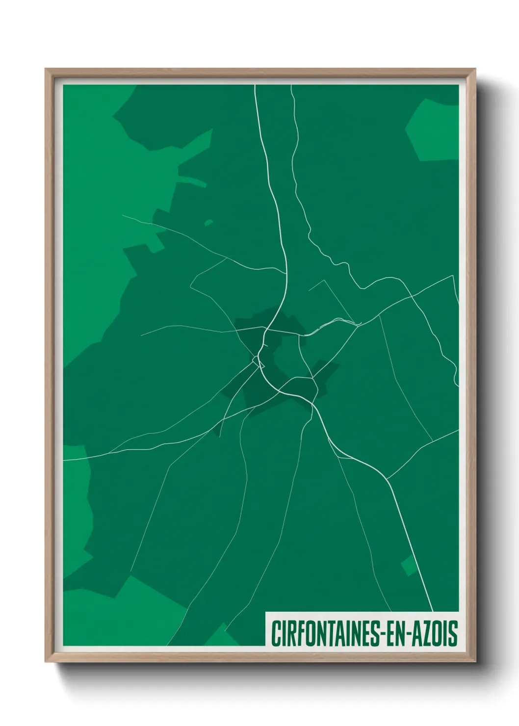 Une affiche de carte sur Cirfontaines-en-Azois