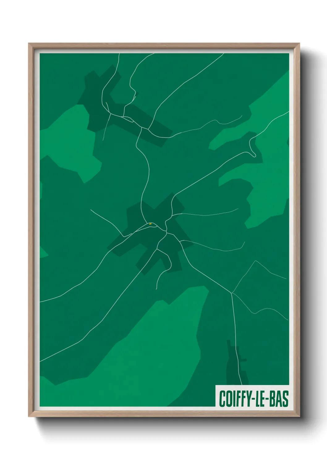 Un poster carteCoiffy-le-Bas