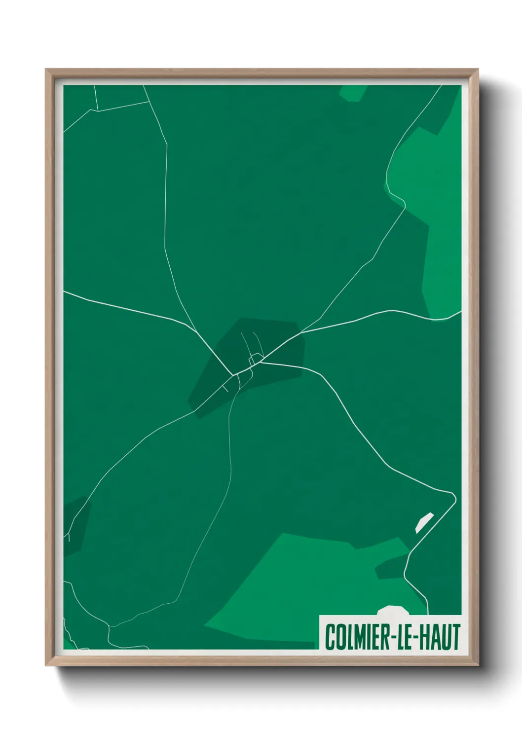 Une affiche de carte sur Colmier-le-Haut