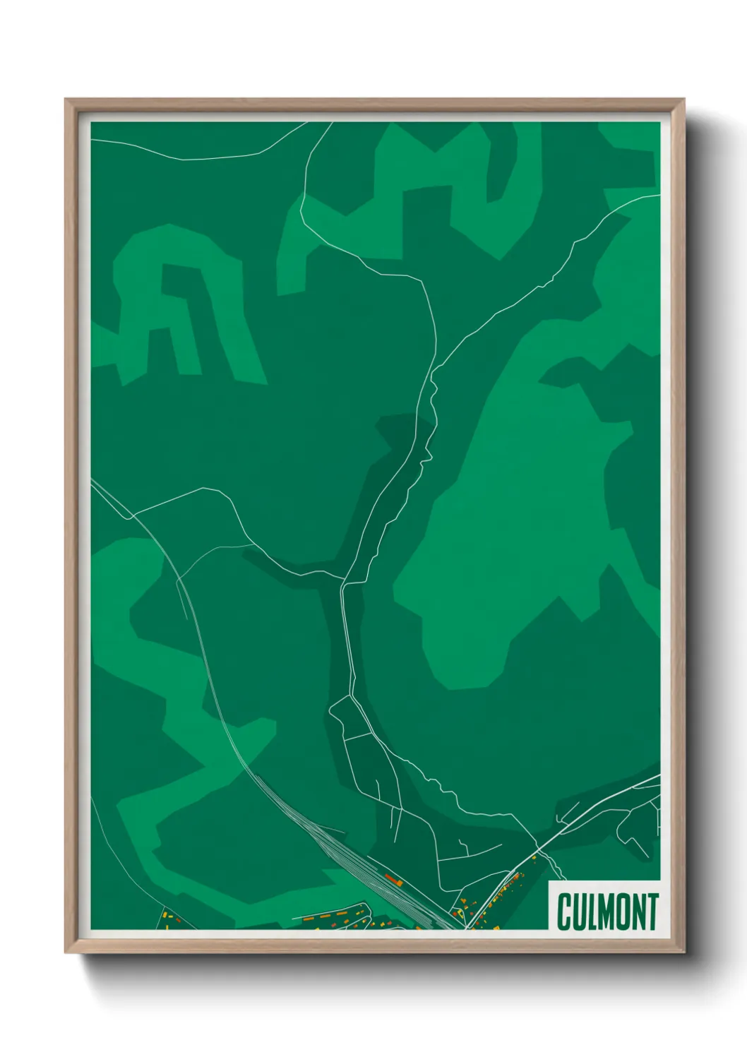 Une affiche de carte sur Culmont