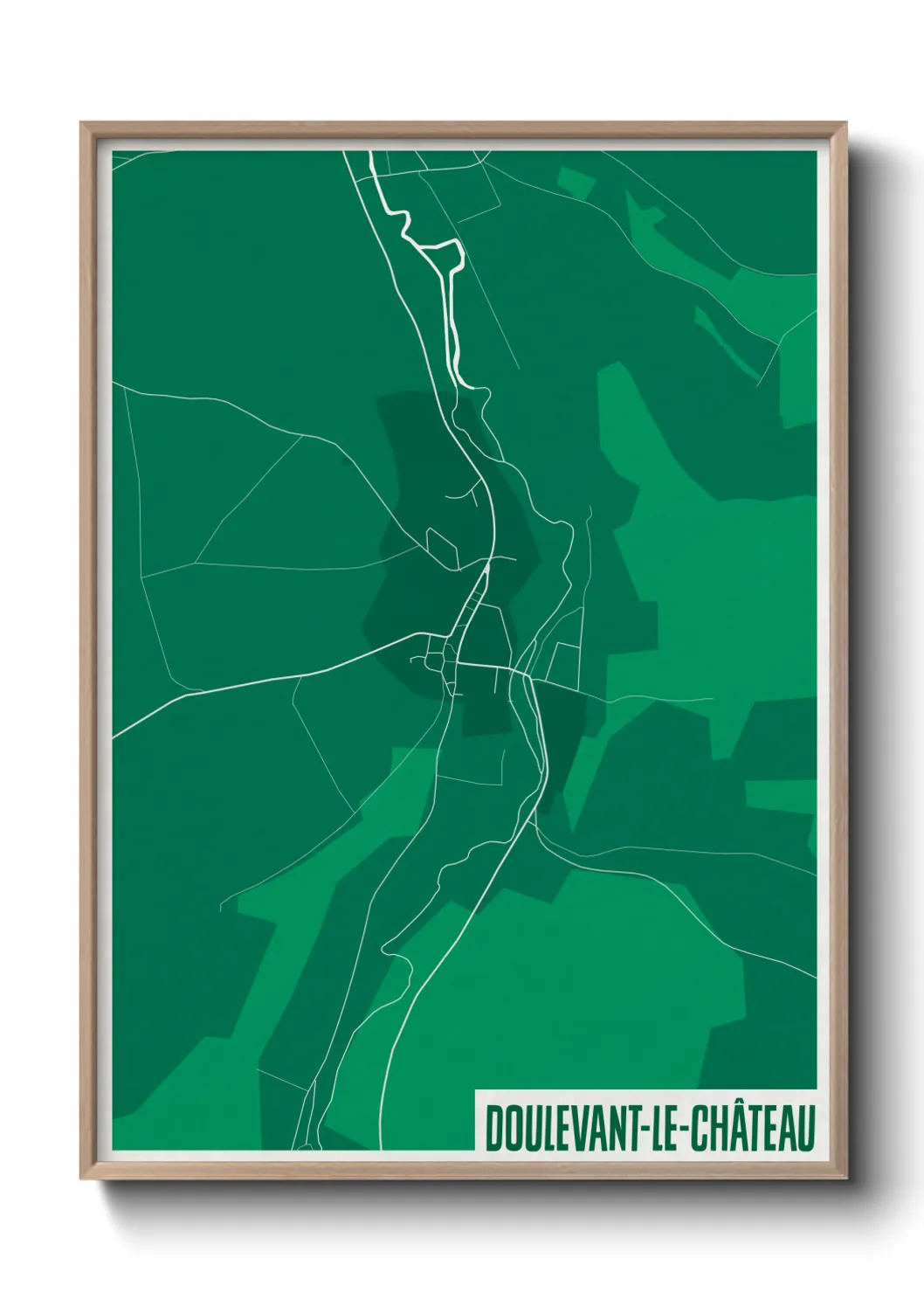 Une affiche de carte sur Doulevant-le-Château