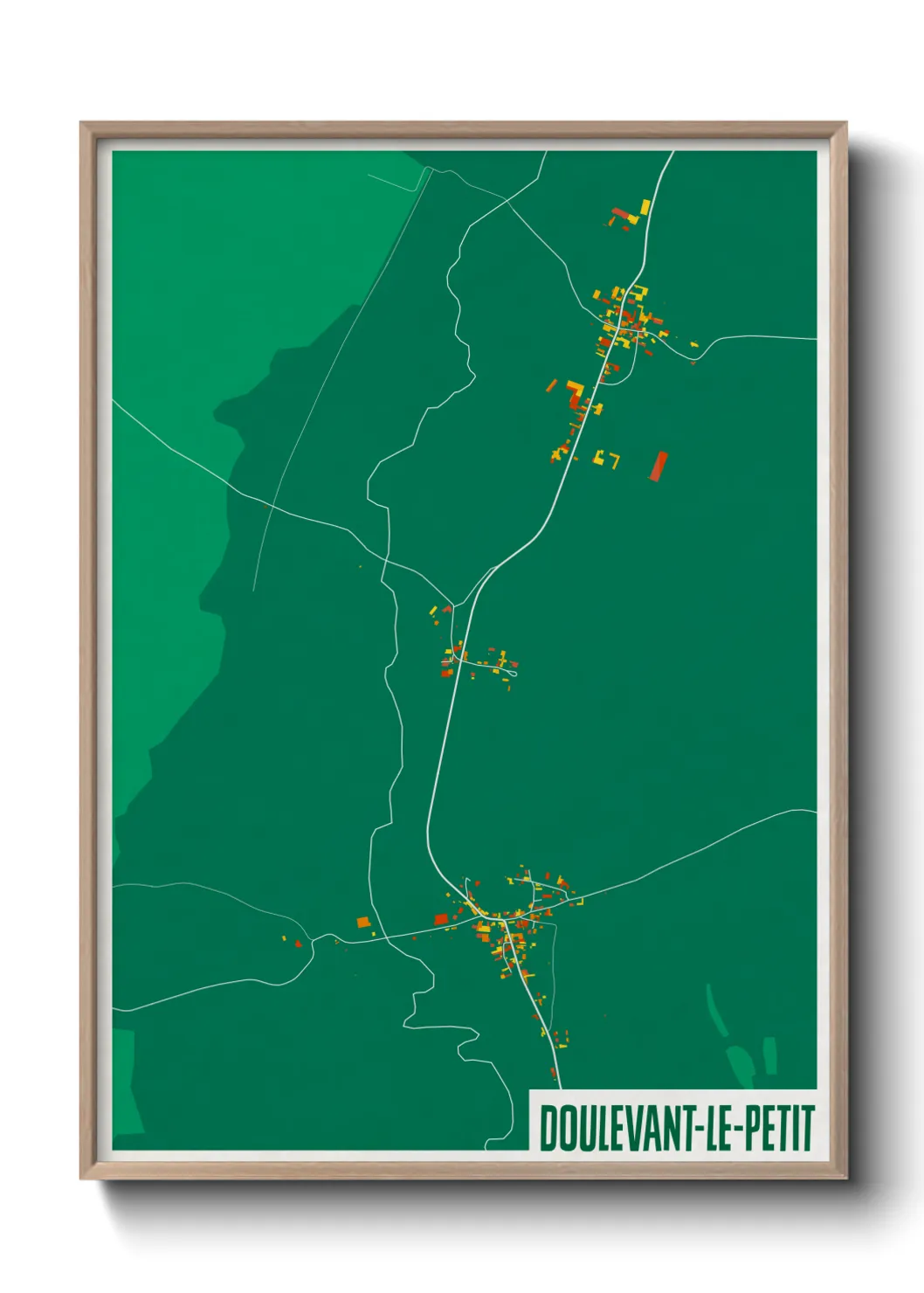 Une affiche de carte sur Doulevant-le-Petit
