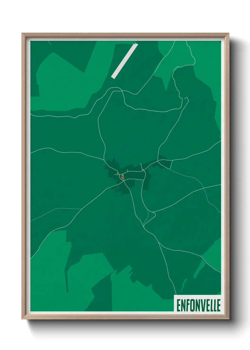 Une affiche de carte sur Enfonvelle