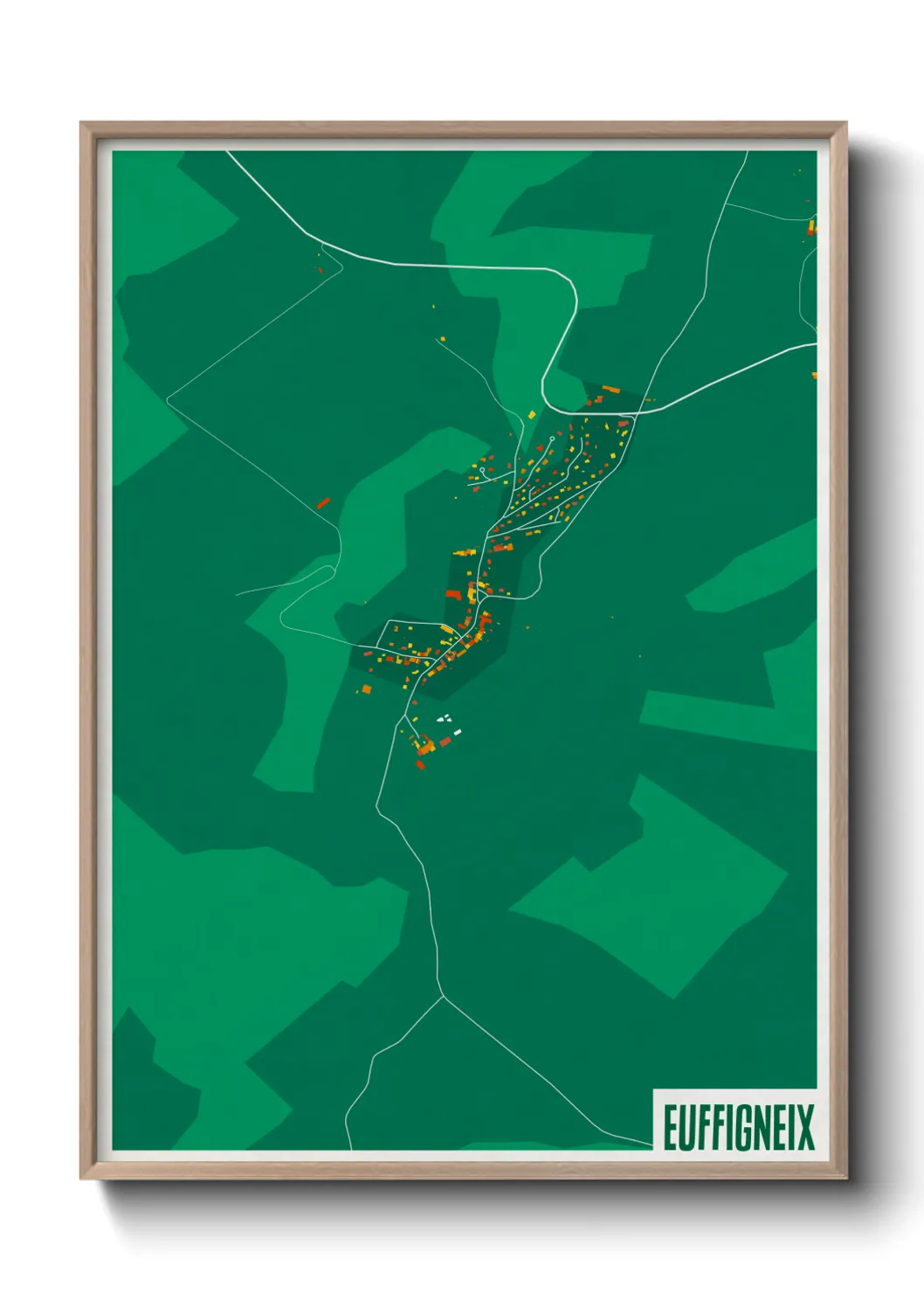 Une affiche de carte sur Euffigneix