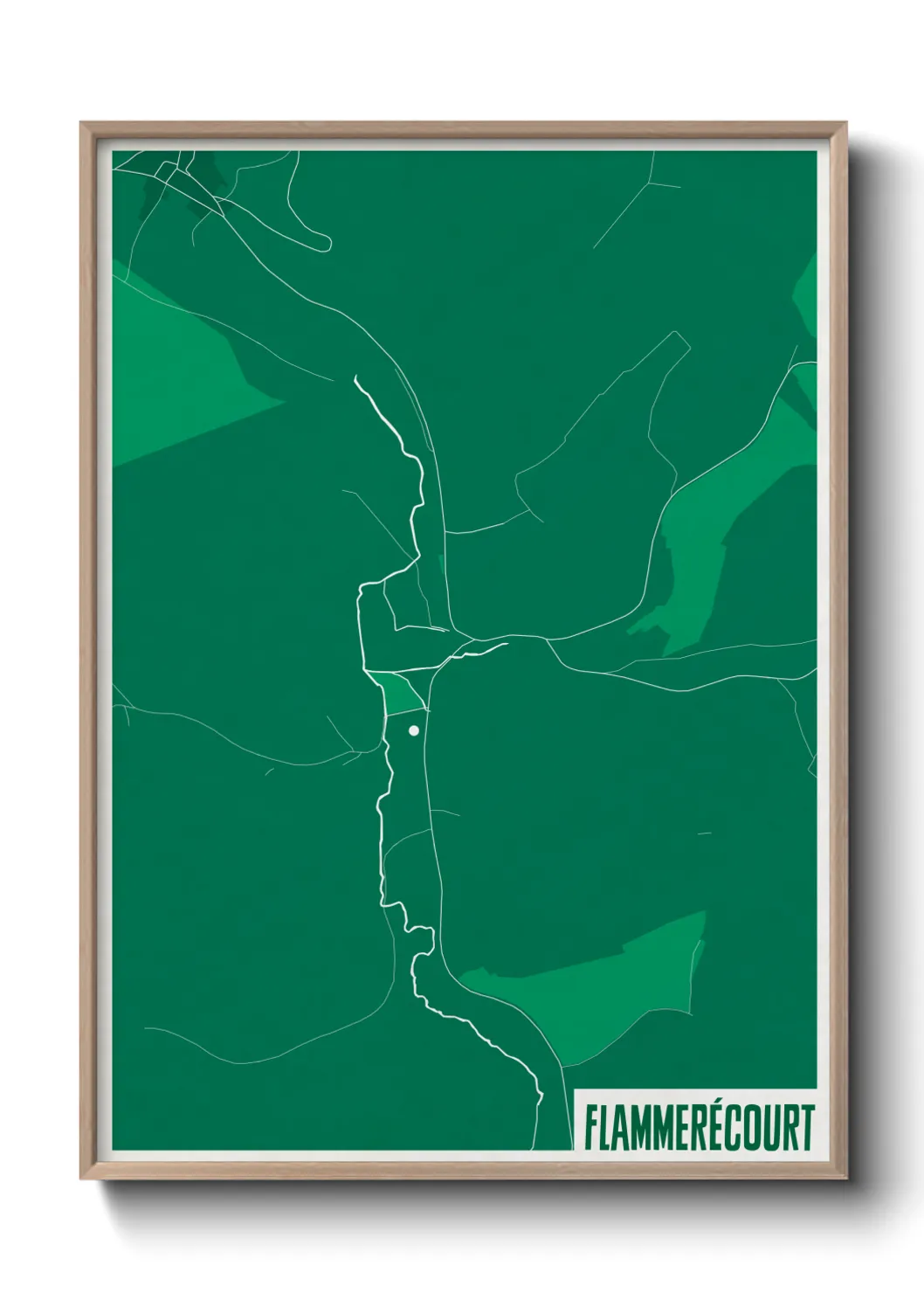 Une affiche de carte sur Flammerécourt