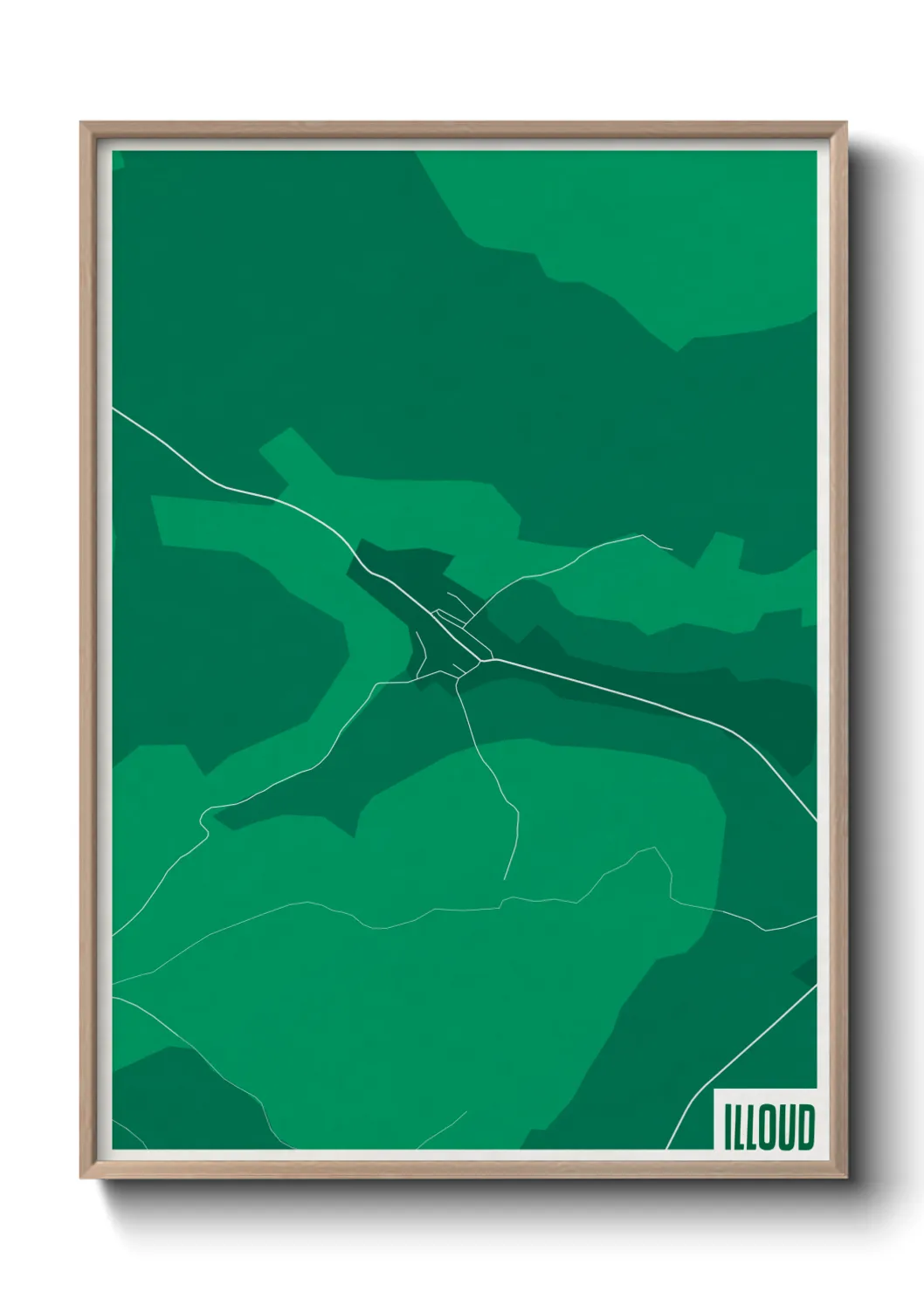 Une affiche de carte sur Illoud