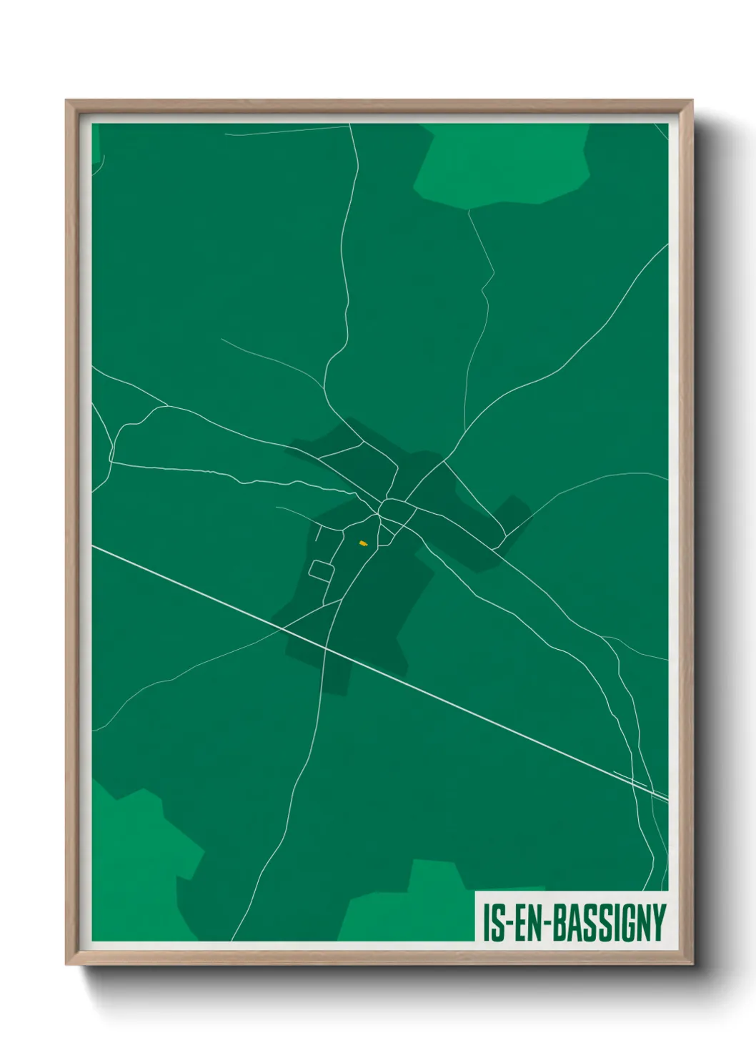 Une affiche de carte sur Is-en-Bassigny