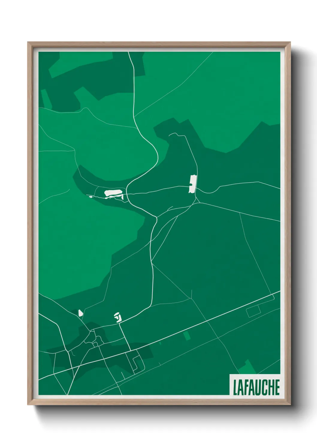 Une affiche de carte sur Lafauche