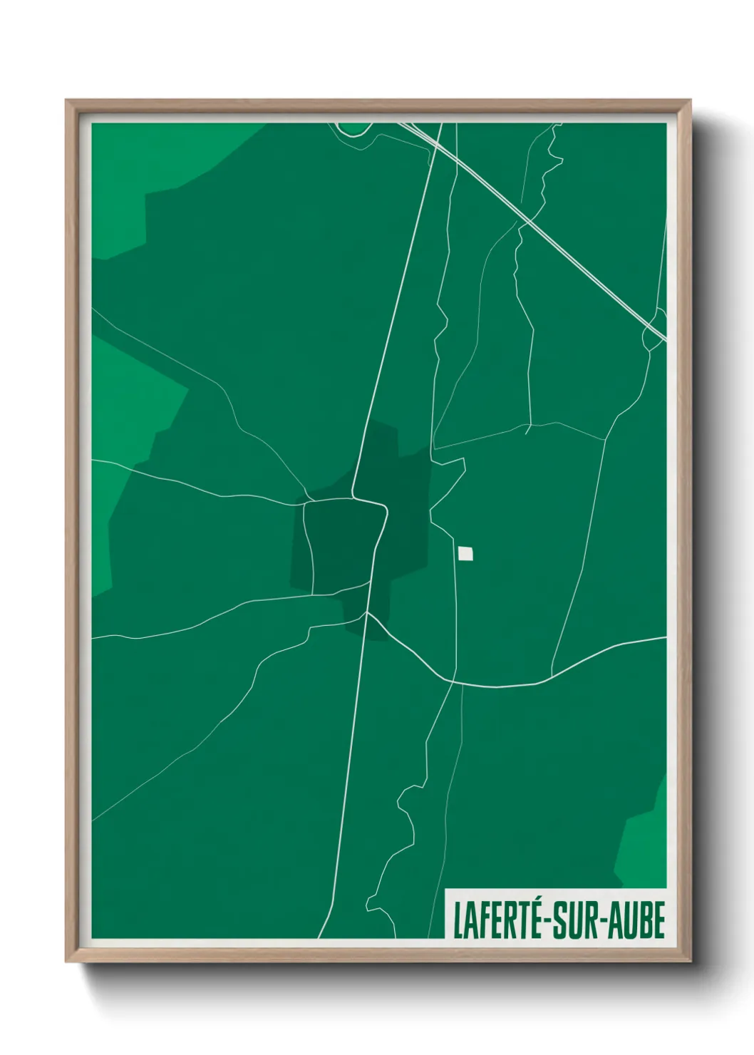 Un poster carteLaferté-sur-Aube