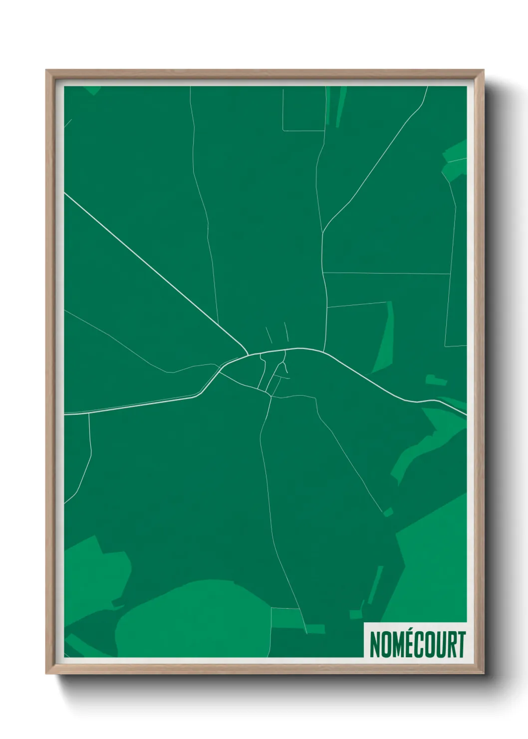 Une affiche de carte sur Nomécourt