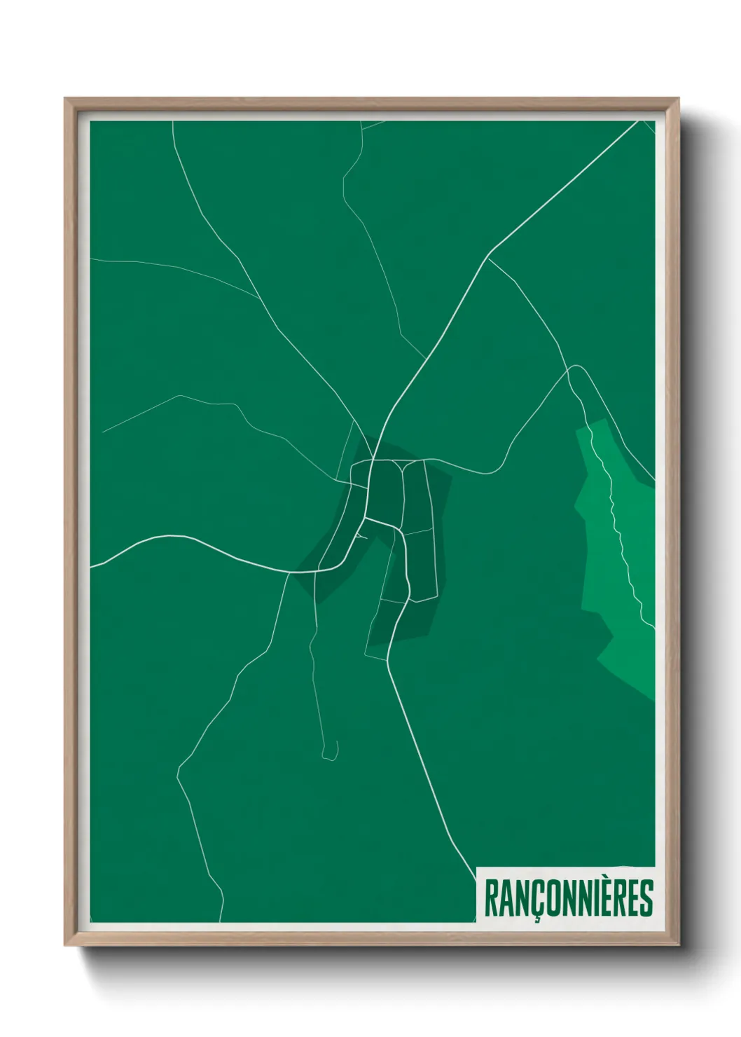 Une affiche de carte sur Rançonnières