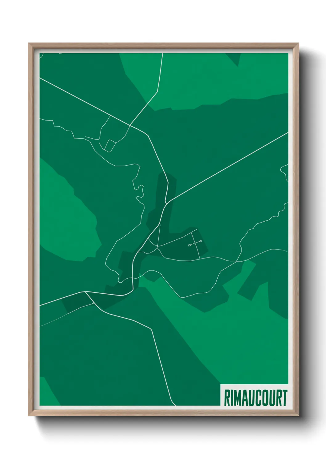 Une affiche de carte sur Rimaucourt