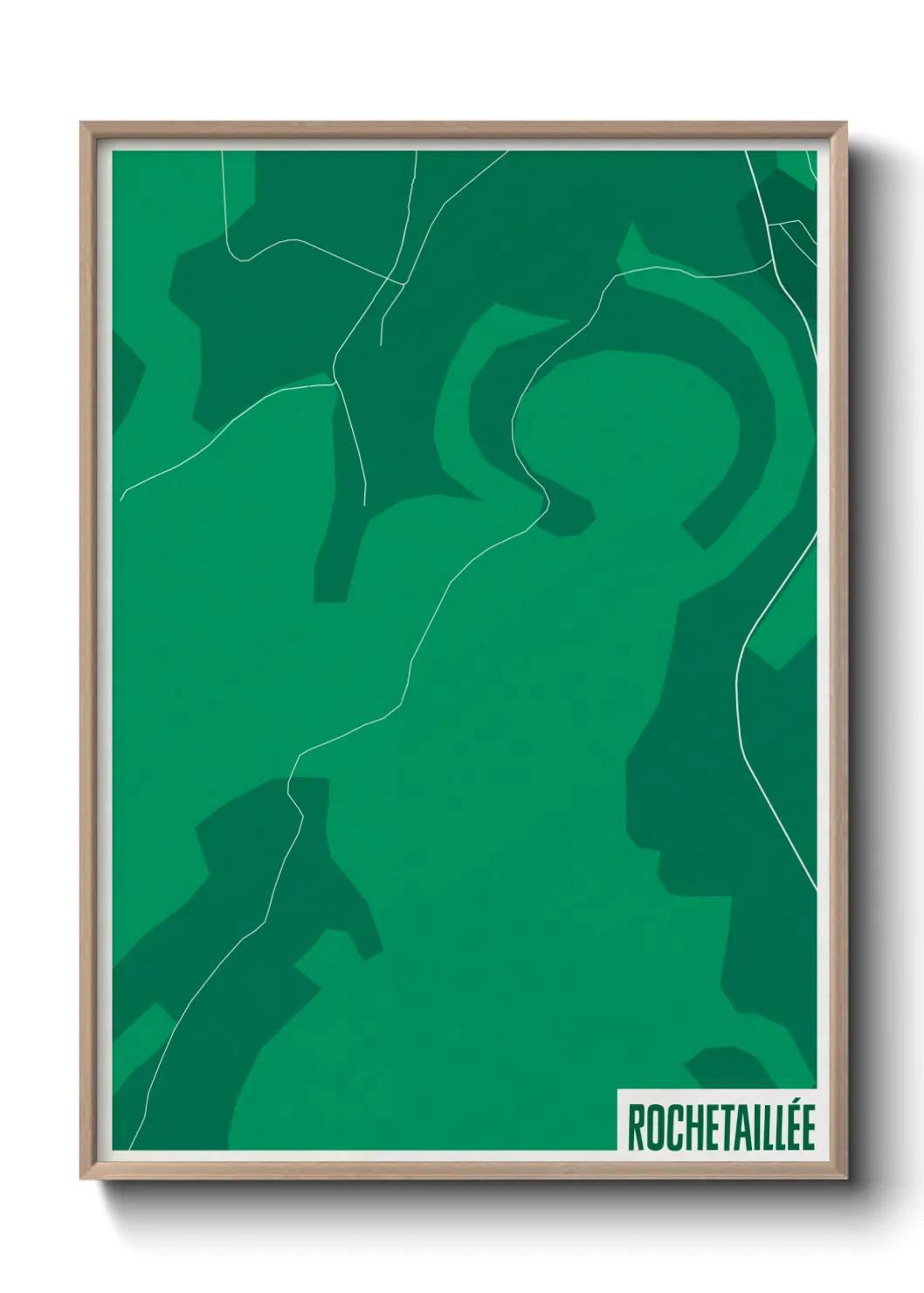 Une affiche de carte sur Rochetaillée