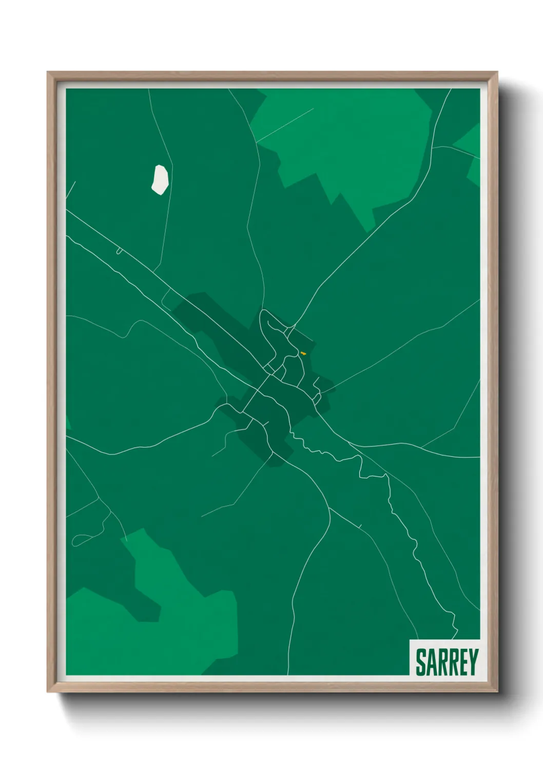 Une affiche de carte sur Sarrey