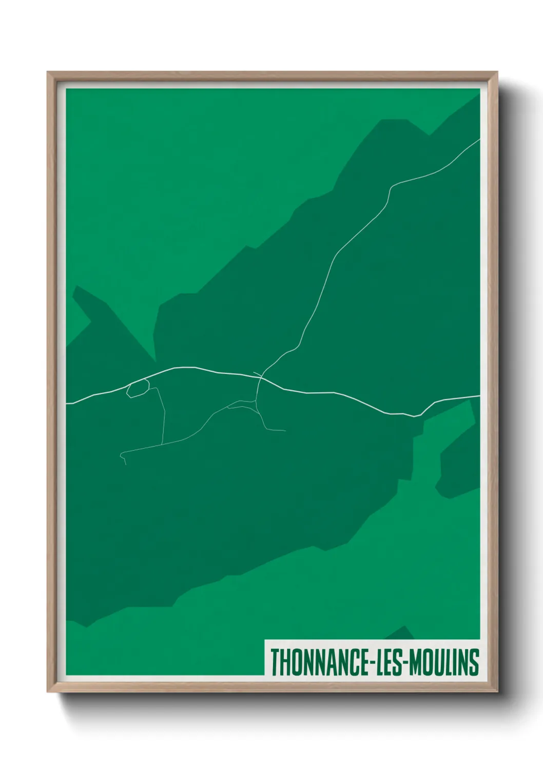 Une affiche de carte sur Thonnance-les-Moulins