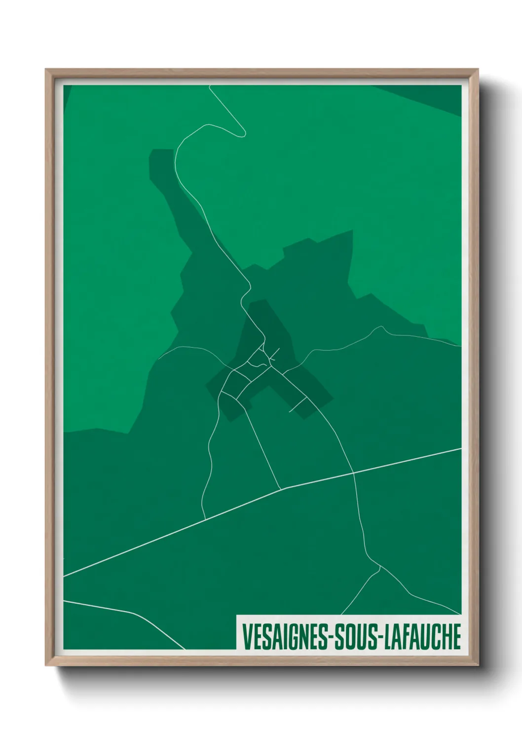 Une affiche de carte sur Vesaignes-sous-Lafauche