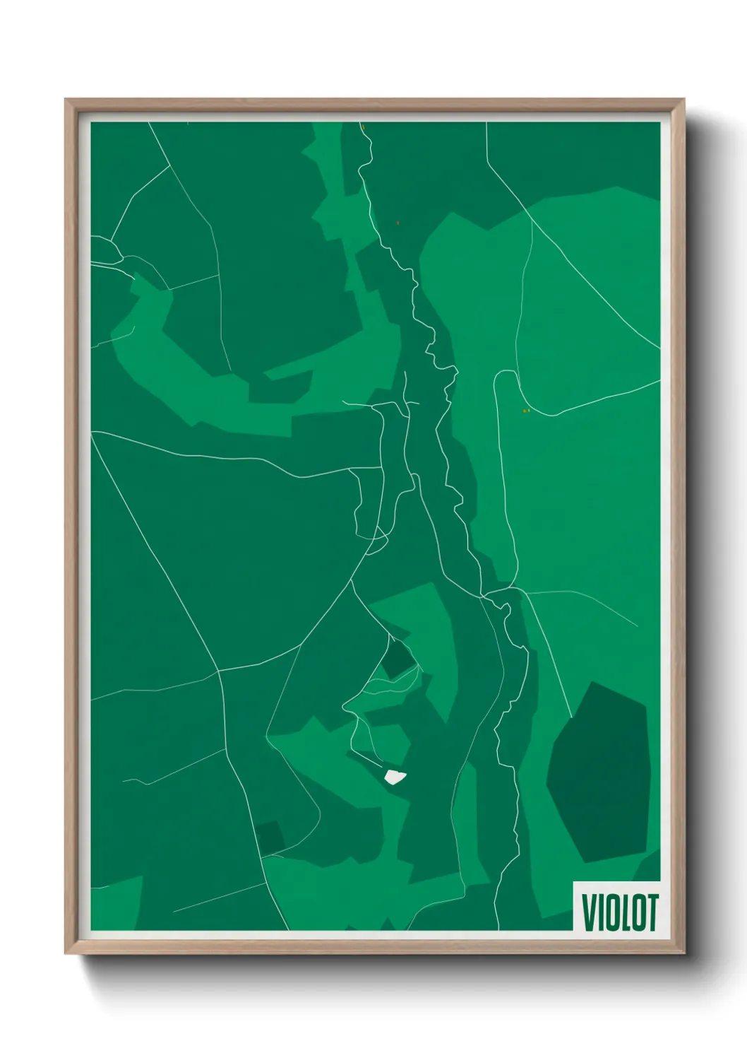 Une affiche de carte sur Violot