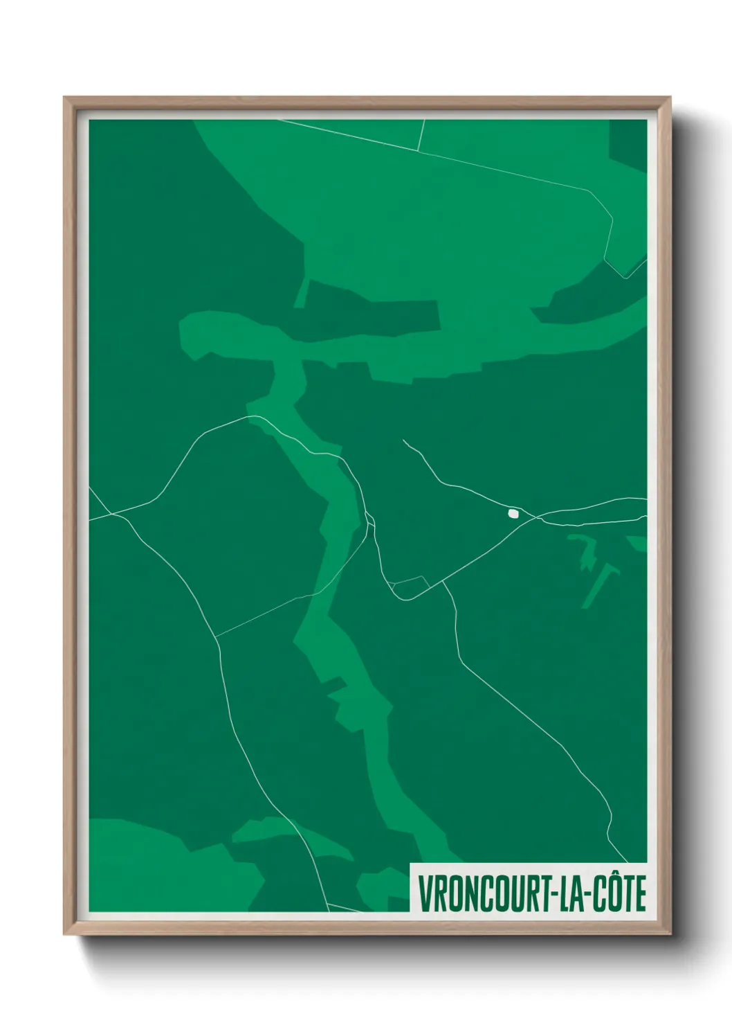 Une affiche de carte sur Vroncourt-la-Côte