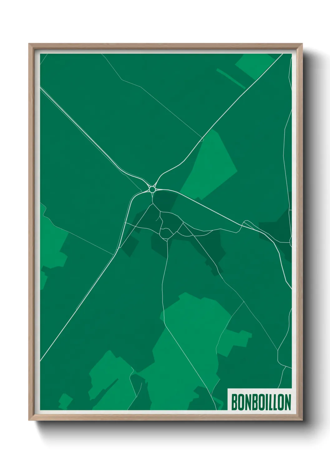 Une affiche de carte sur Bonboillon