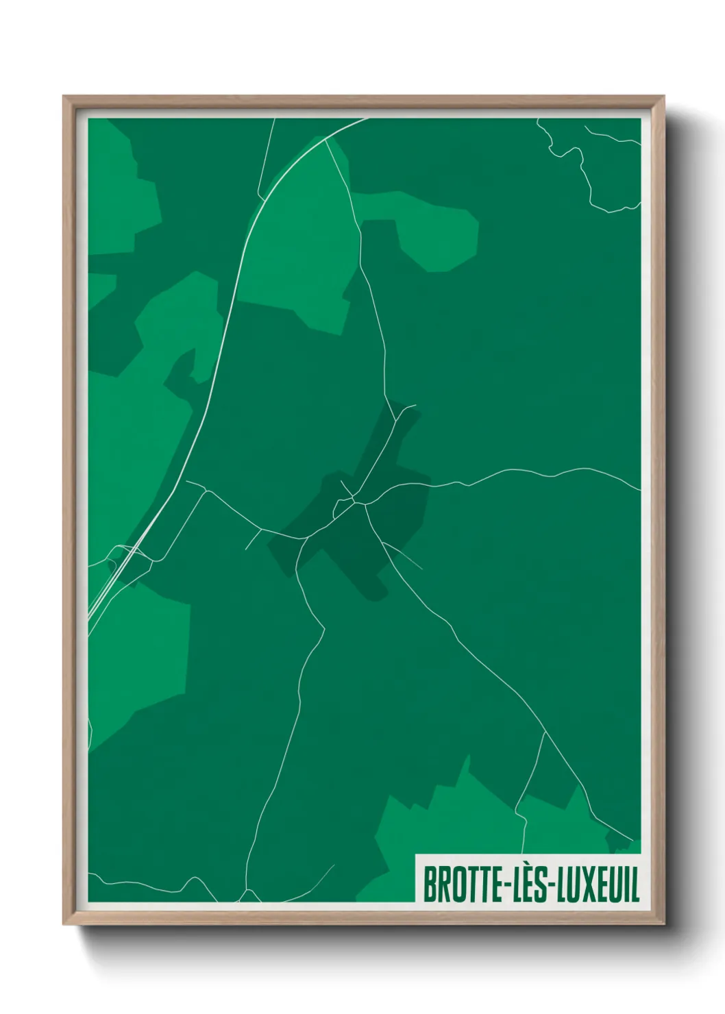 Un poster carteBrotte-lès-Luxeuil