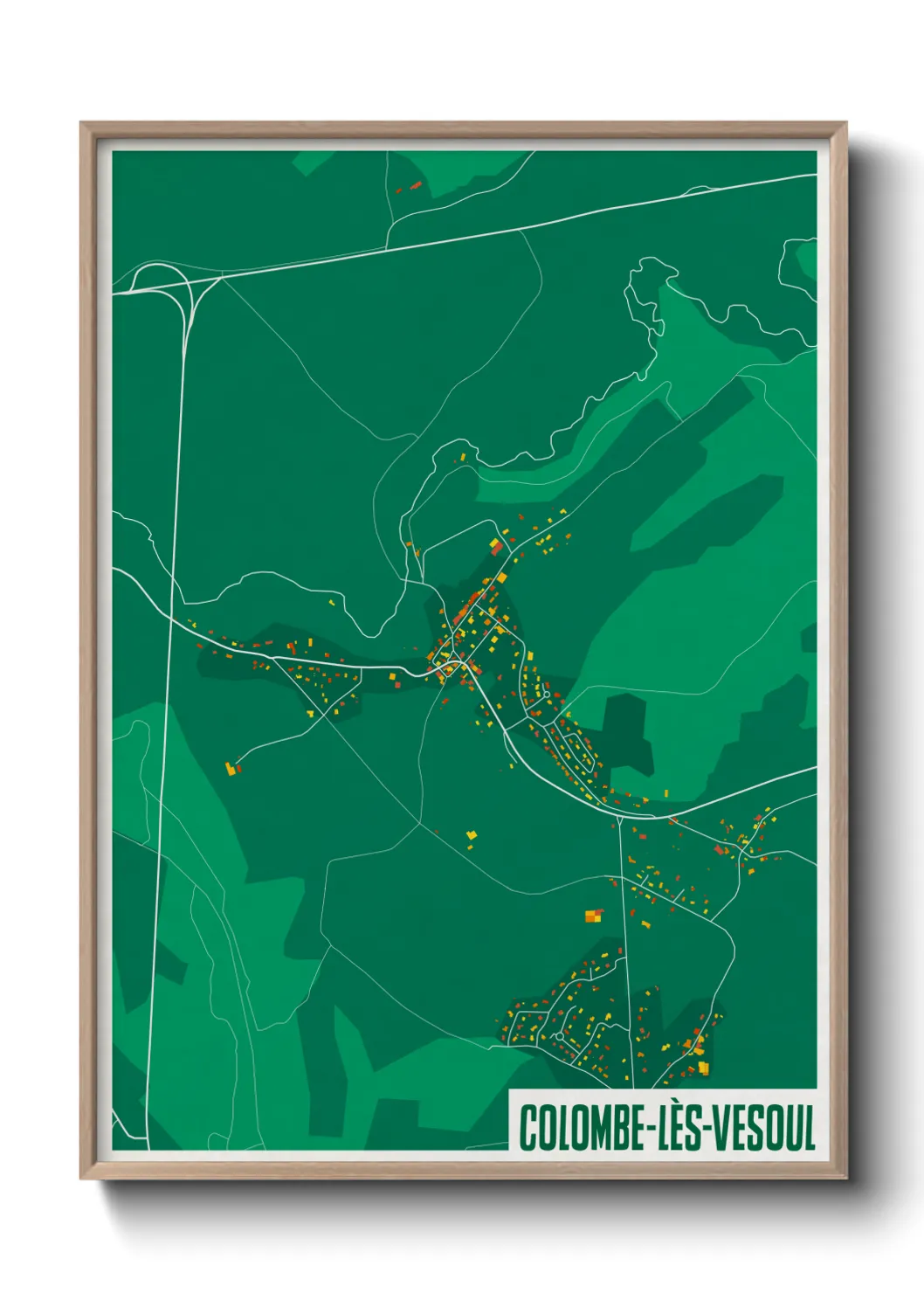 Un poster carteColombe-lès-Vesoul