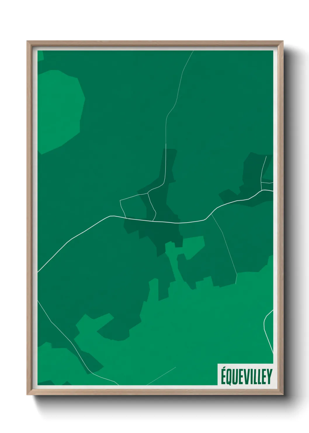 Une affiche de carte sur Équevilley