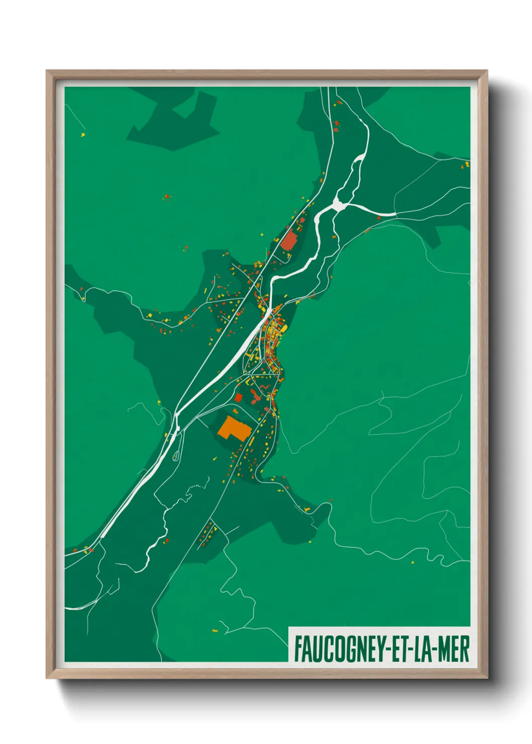 Un poster carteFaucogney-et-la-Mer