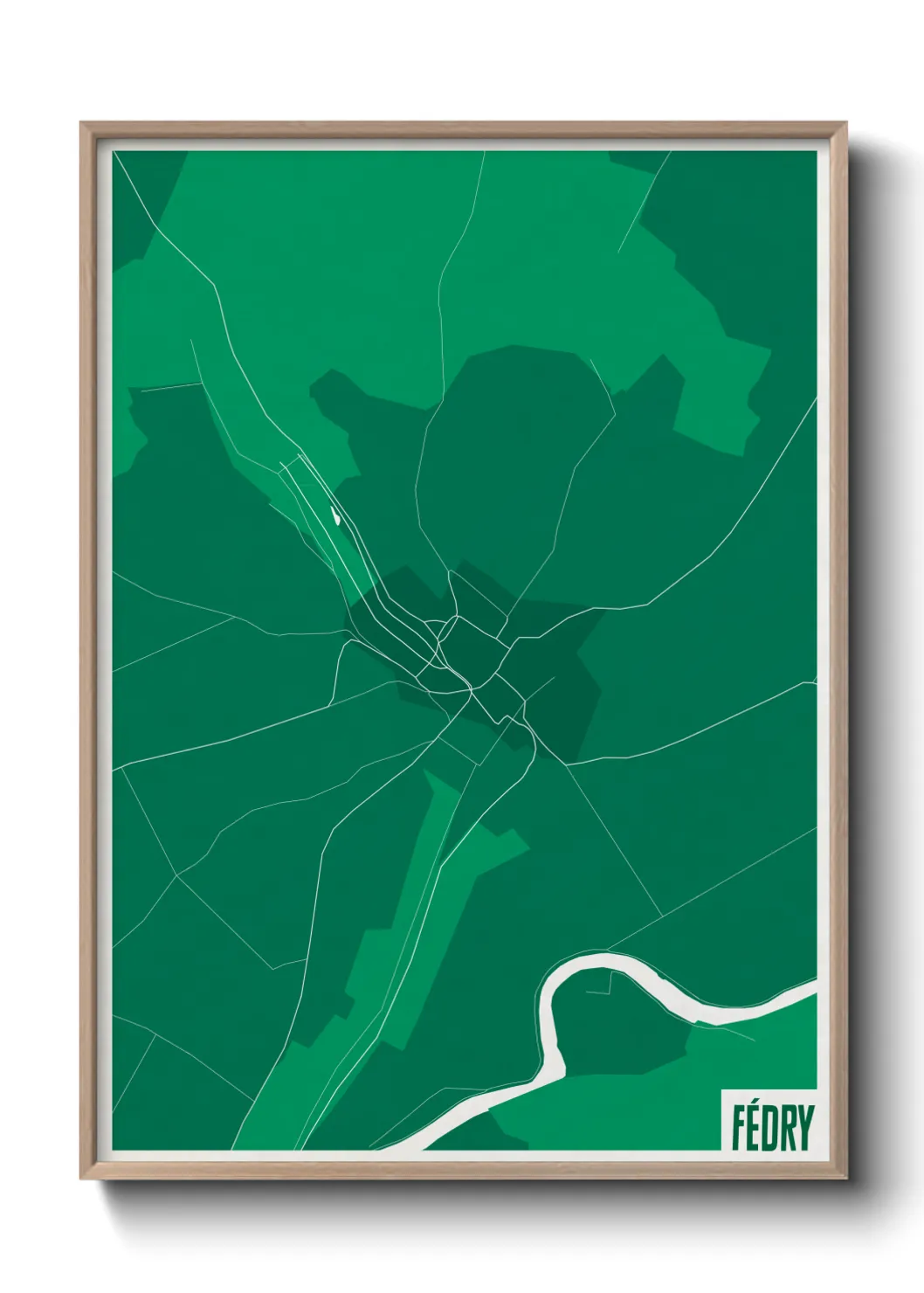 Une affiche de carte sur Fédry