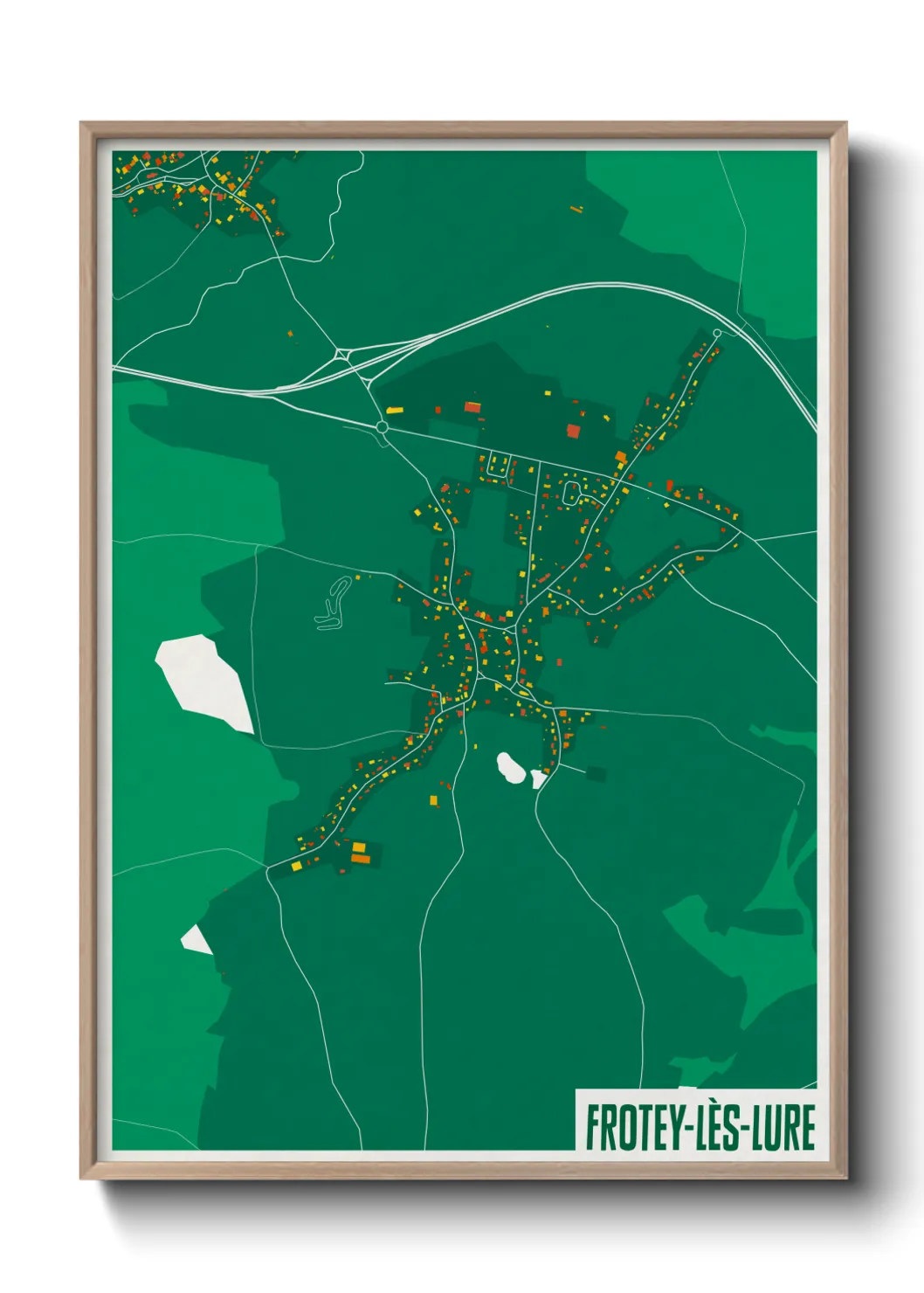 Un poster carteFrotey-lès-Lure