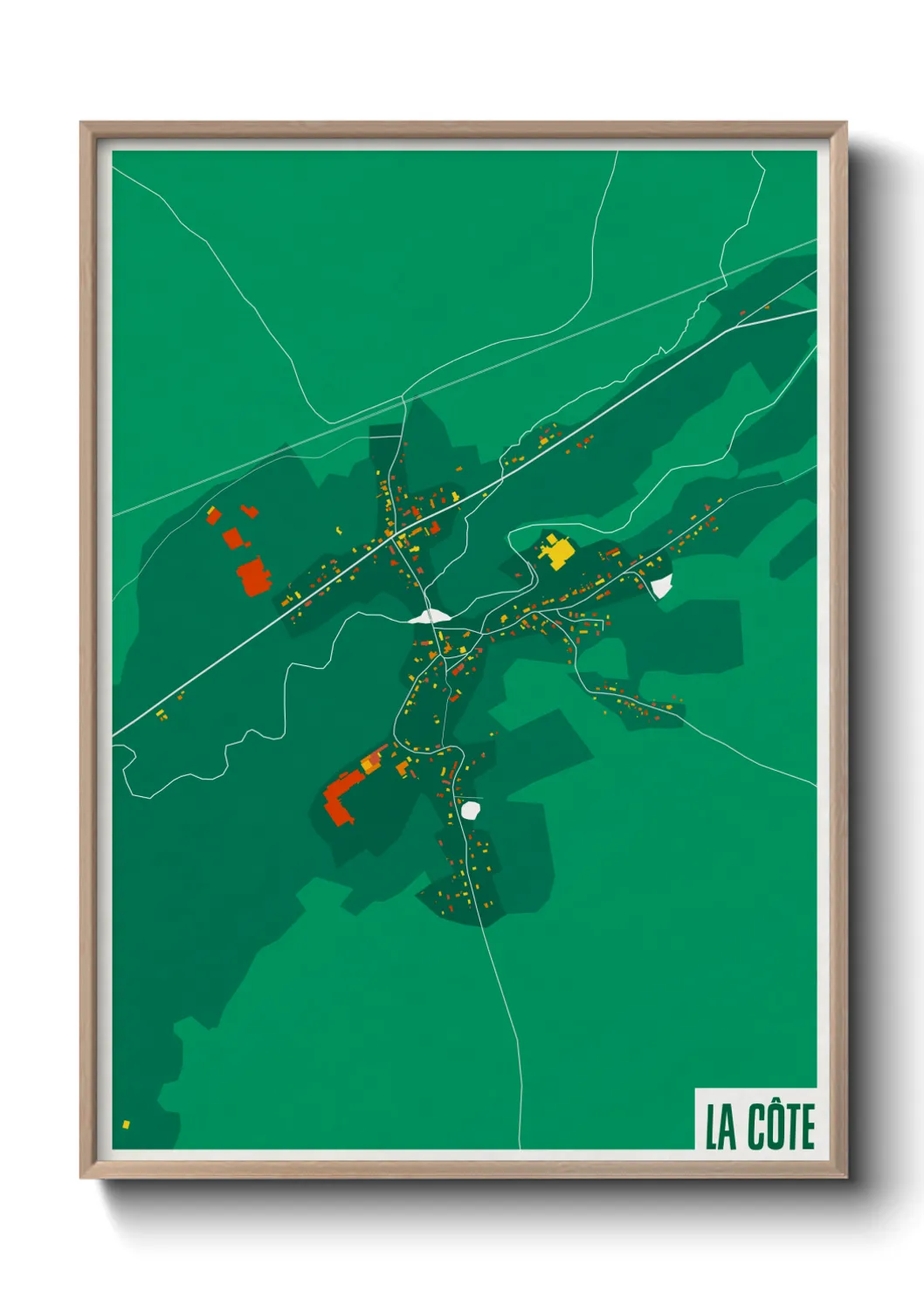 Un poster carteLa Côte