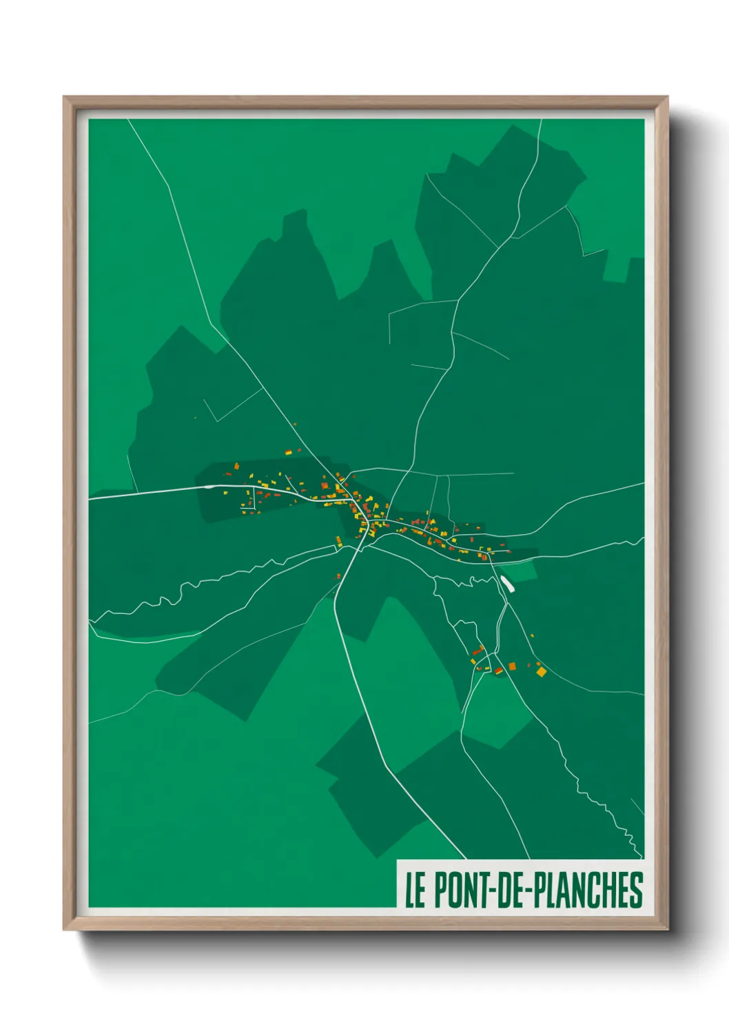 Un poster carteLe Pont-de-Planches