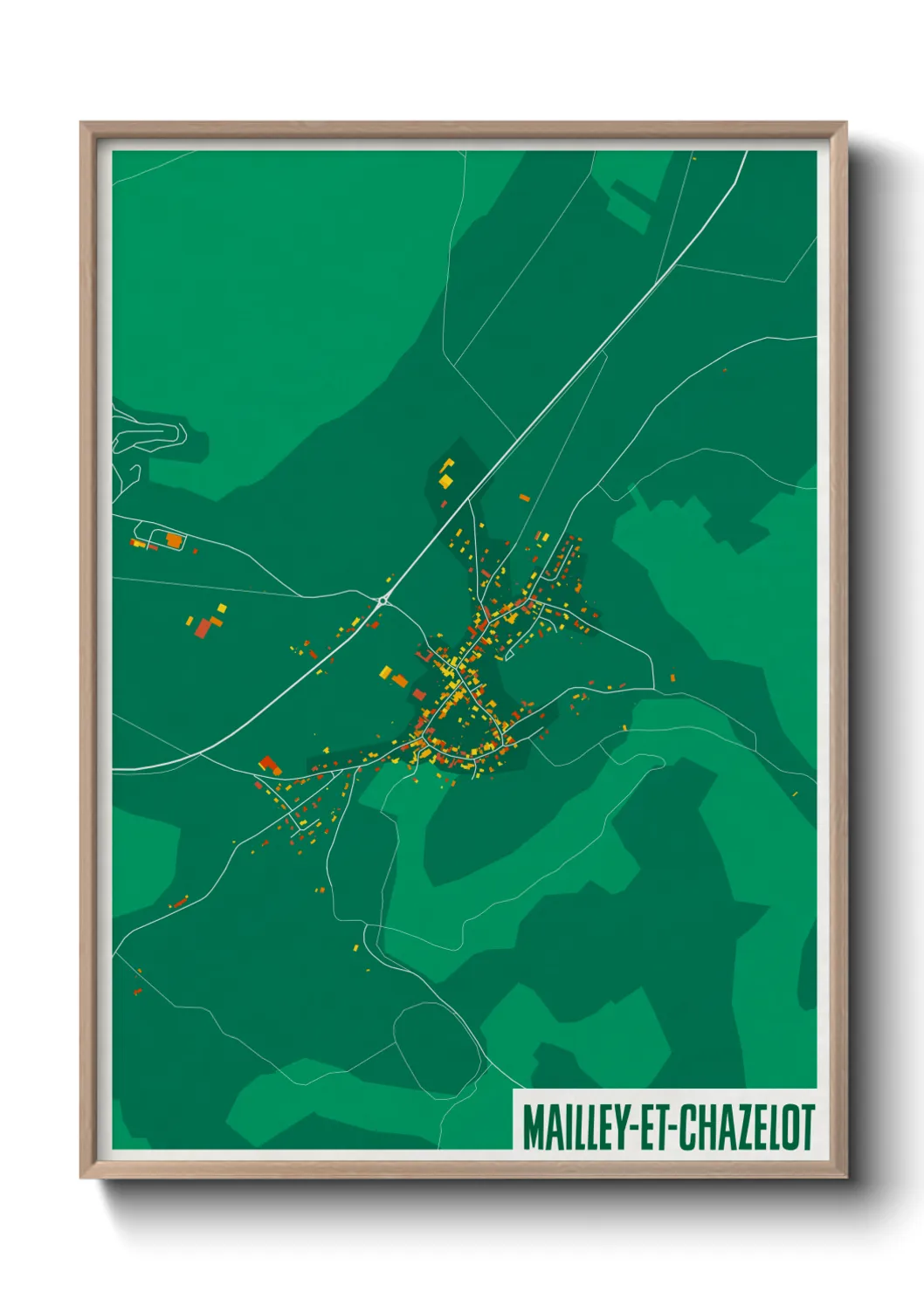Une affiche de carte sur Mailley-et-Chazelot