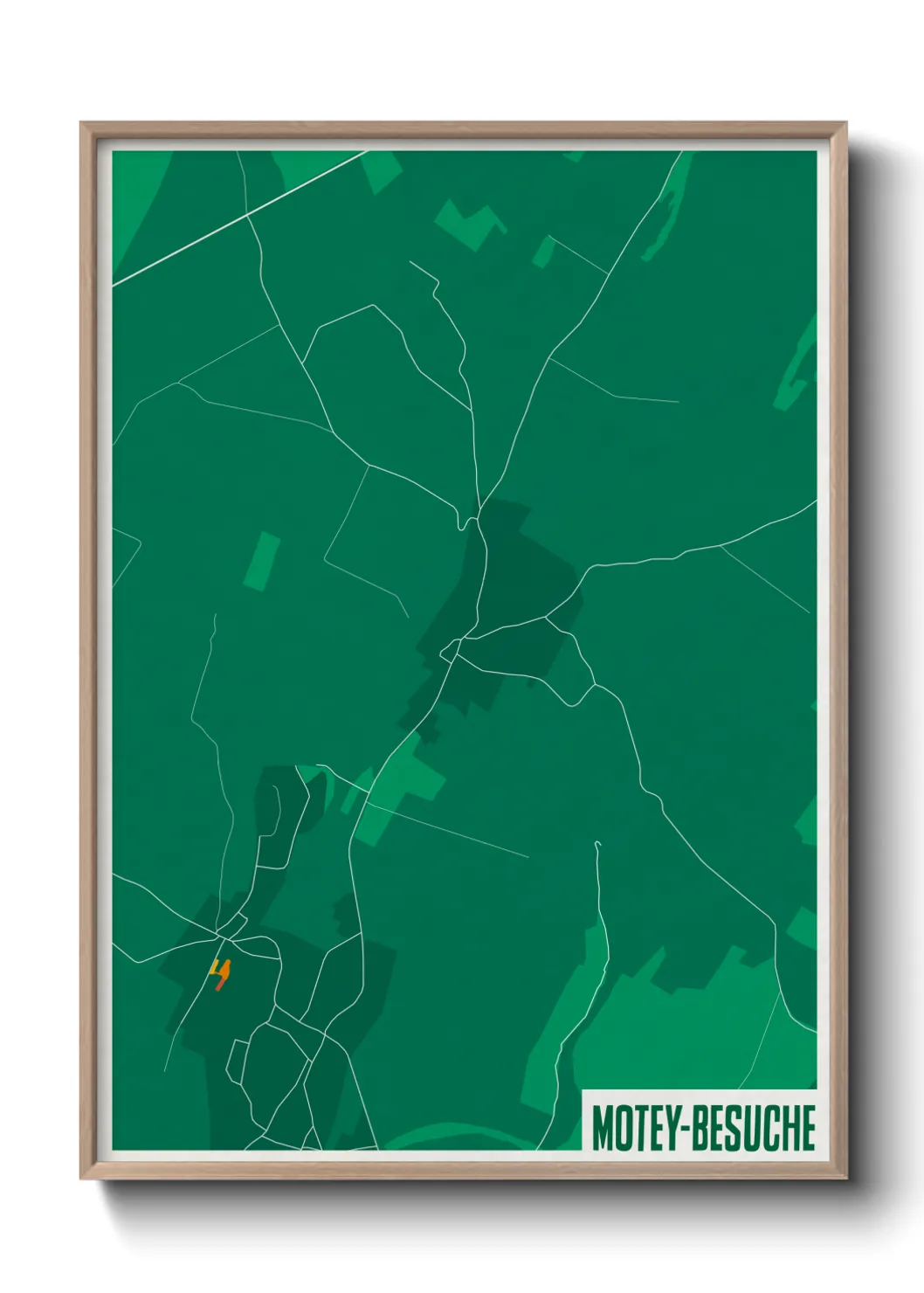 Une affiche de carte sur Motey-Besuche