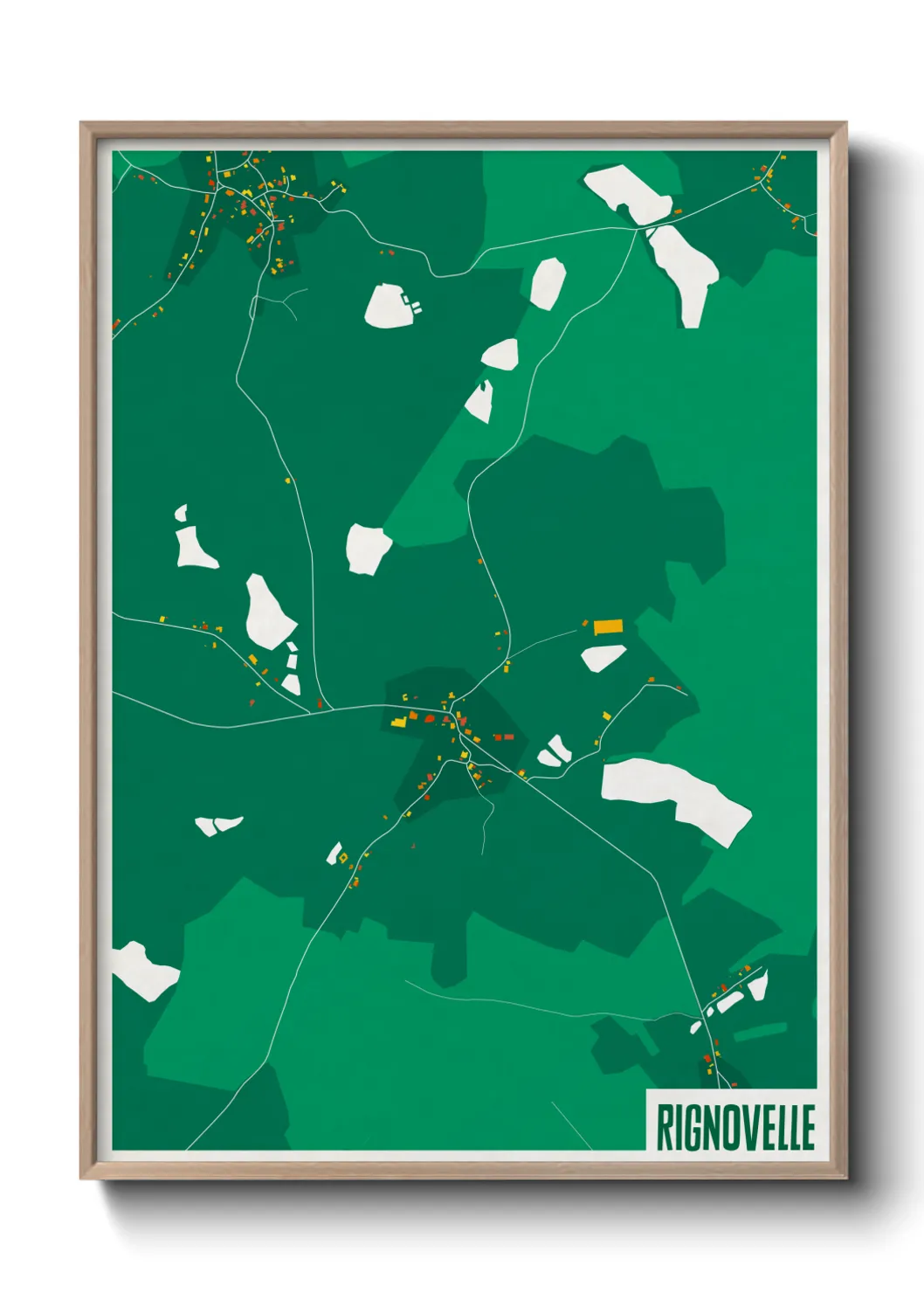 Une affiche de carte sur Rignovelle