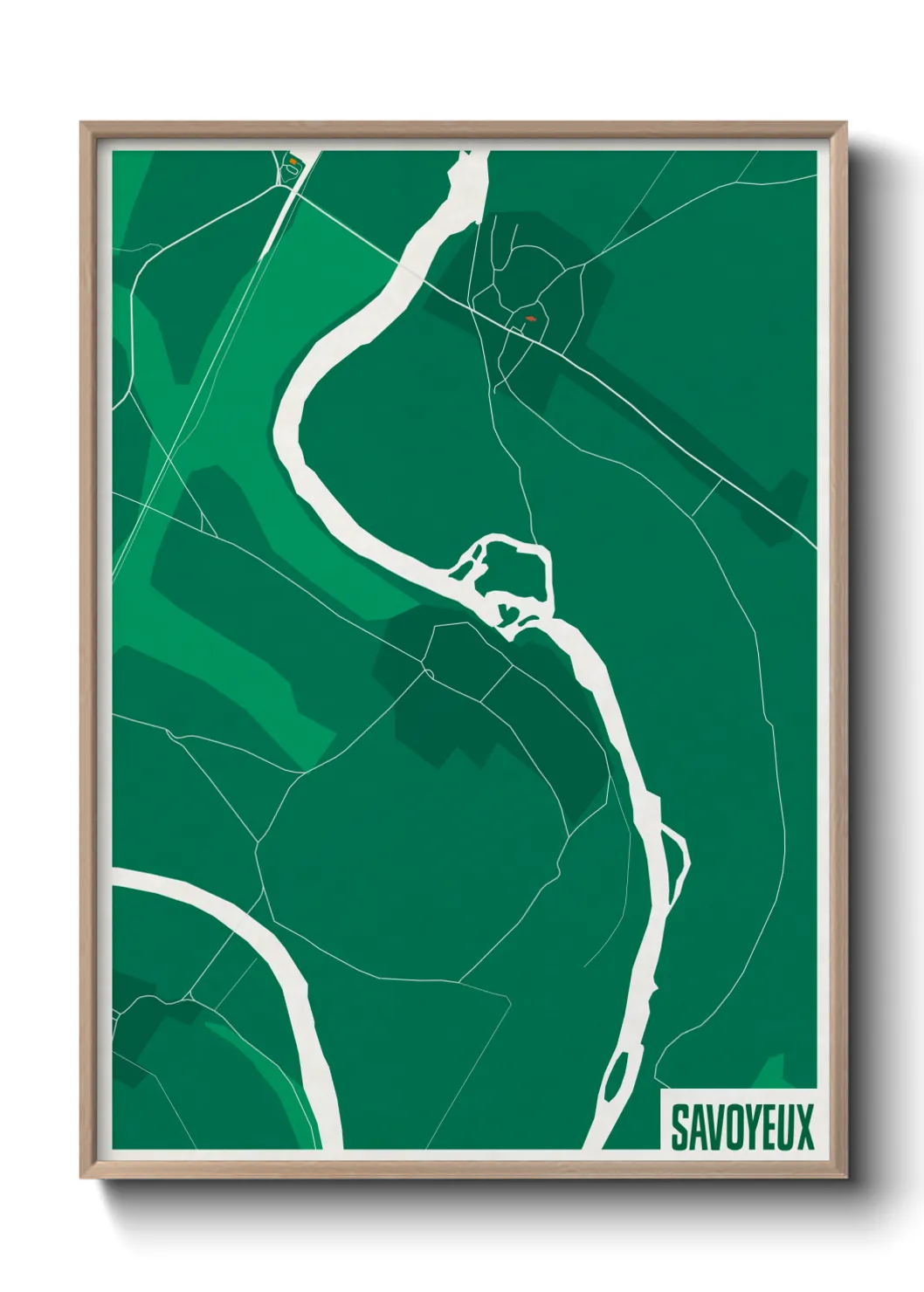 Une affiche de carte sur Savoyeux