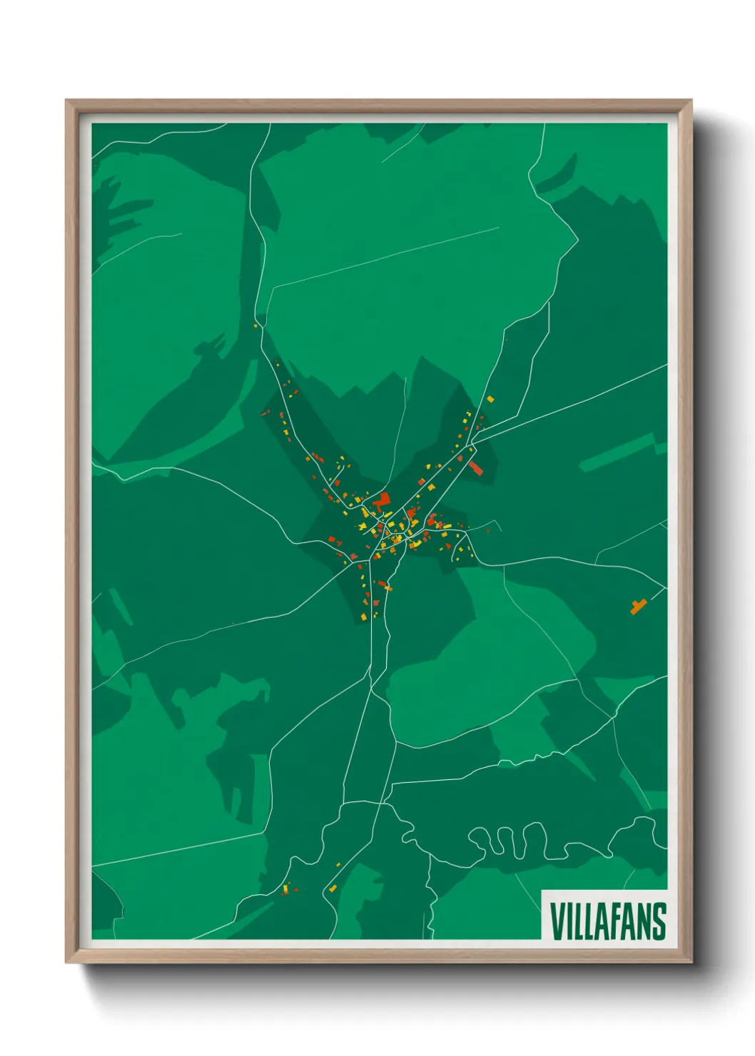 Une affiche de carte sur Villafans